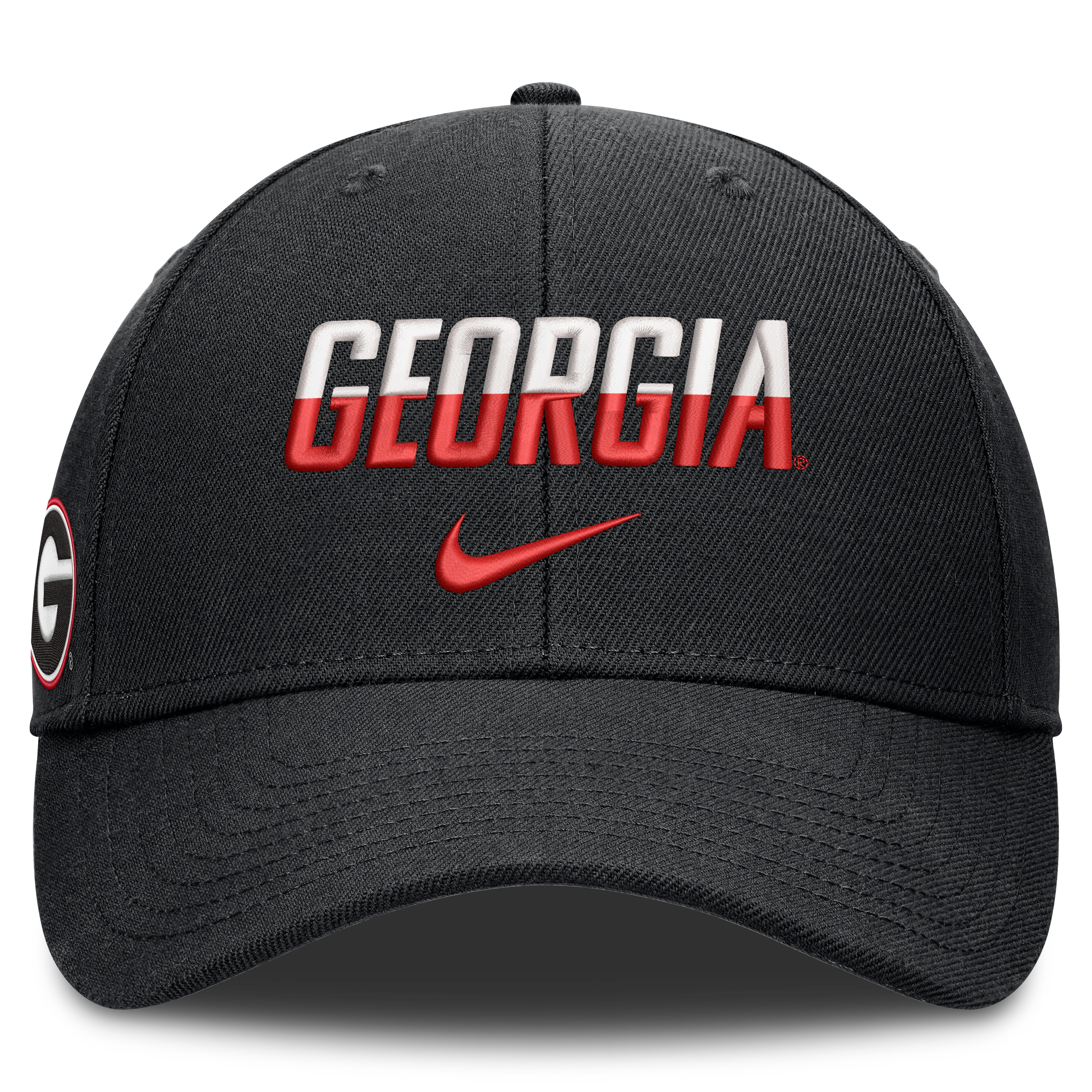 Casquette unisexe Nike noire Georgia Bulldogs 2026 On-Field Gameday Rise ajustable