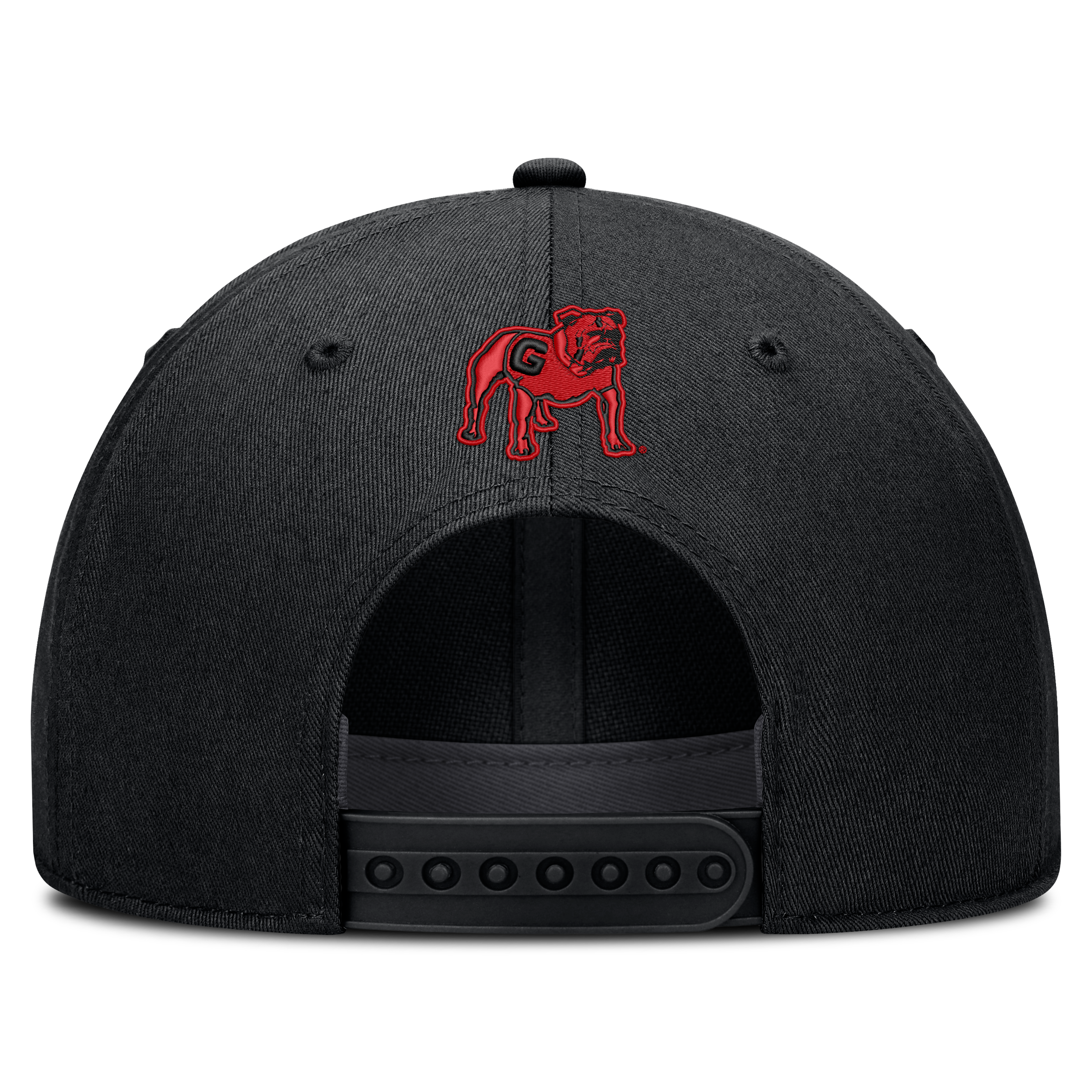 Casquette unisexe Nike noire Georgia Bulldogs Legacy Letter & Location Rise ajustable