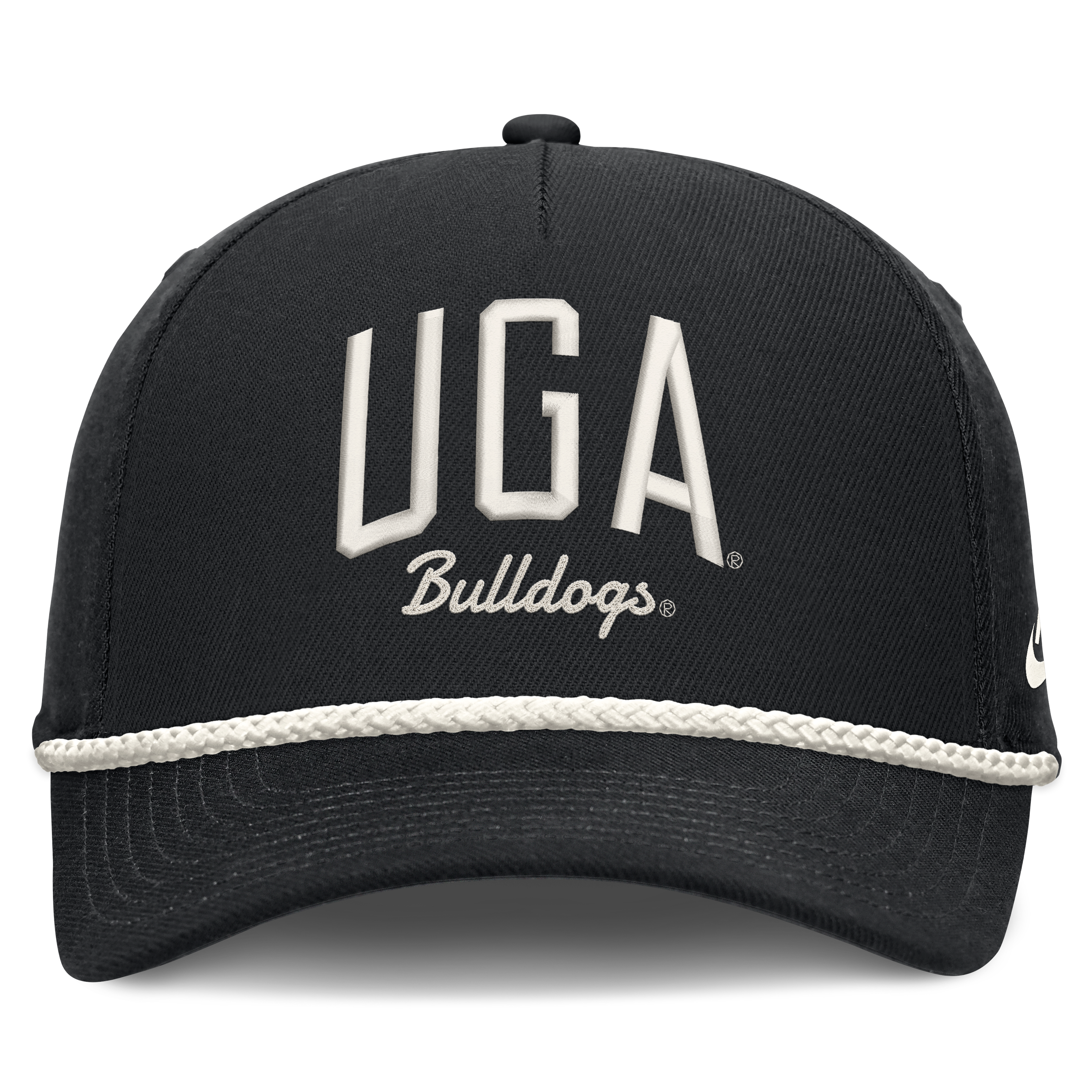 Casquette unisexe Nike noire Georgia Bulldogs à lettres, taille ajustable