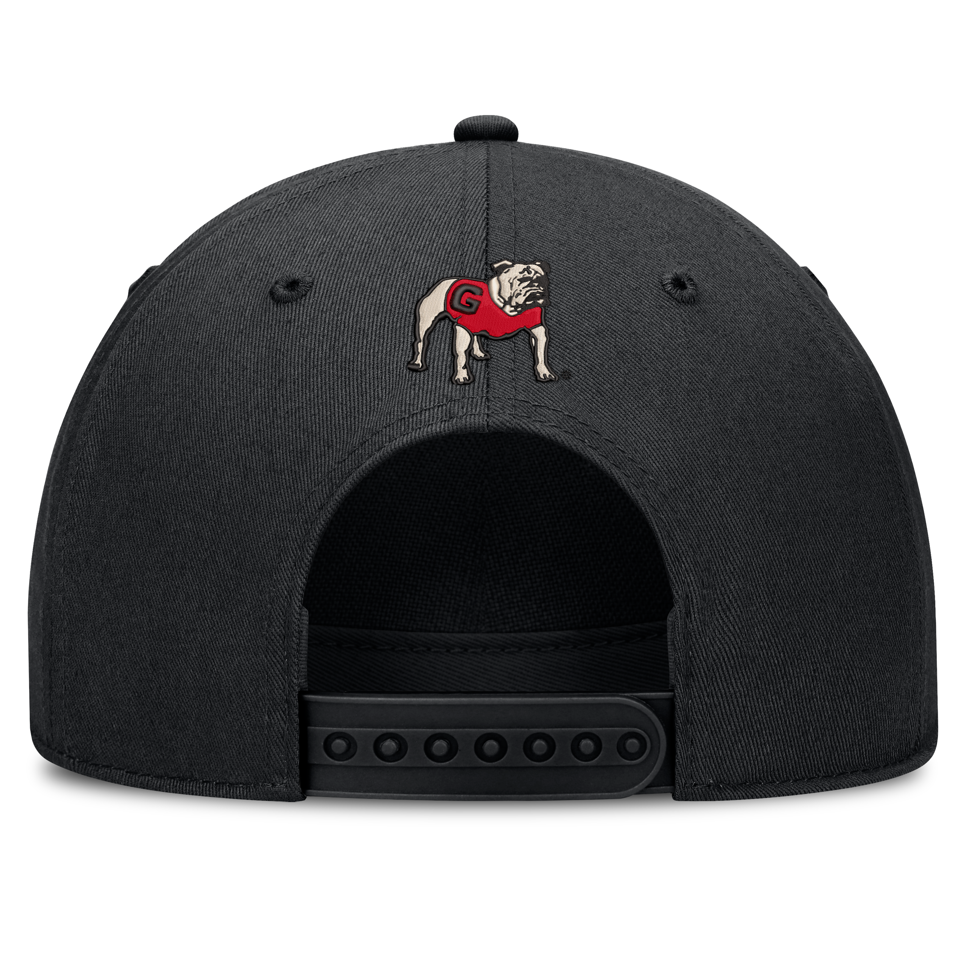Casquette unisexe Nike noire Georgia Bulldogs à lettres, taille ajustable