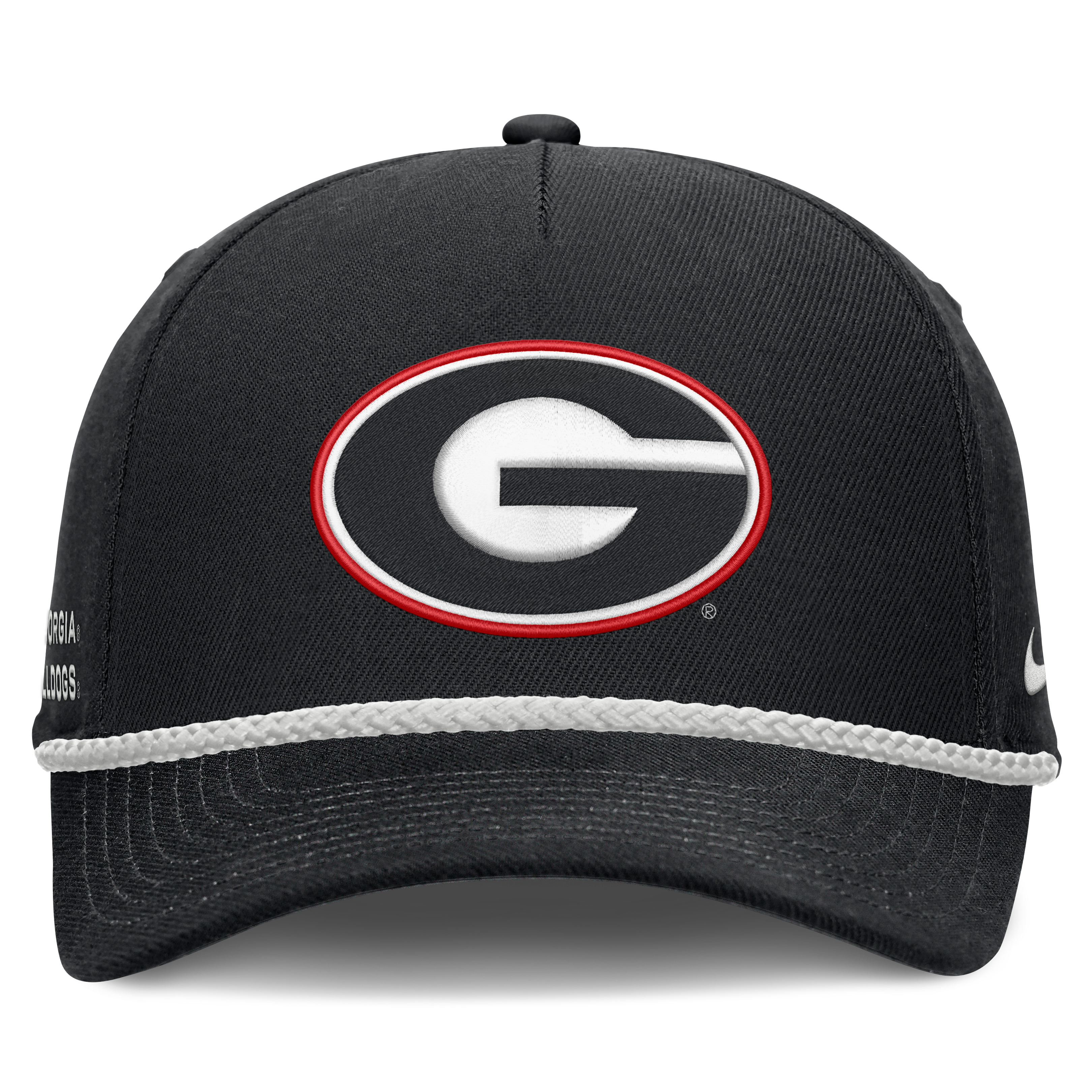 Casquette unisexe Nike noire Georgia Bulldogs Rope Rise ajustable