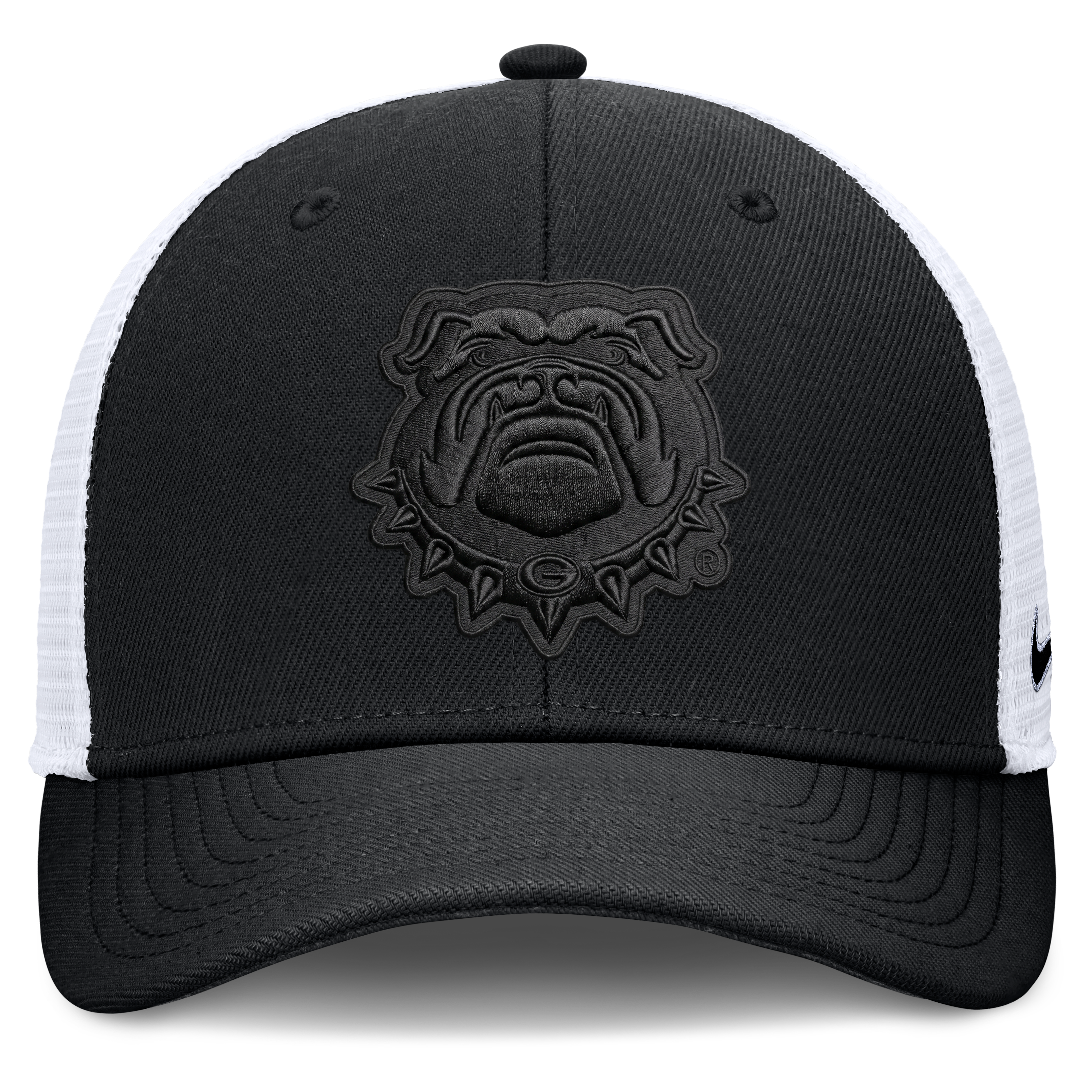 Casquette trucker unisexe Nike noire Georgia Bulldogs Tonal Dri-FIT Rise ajustable