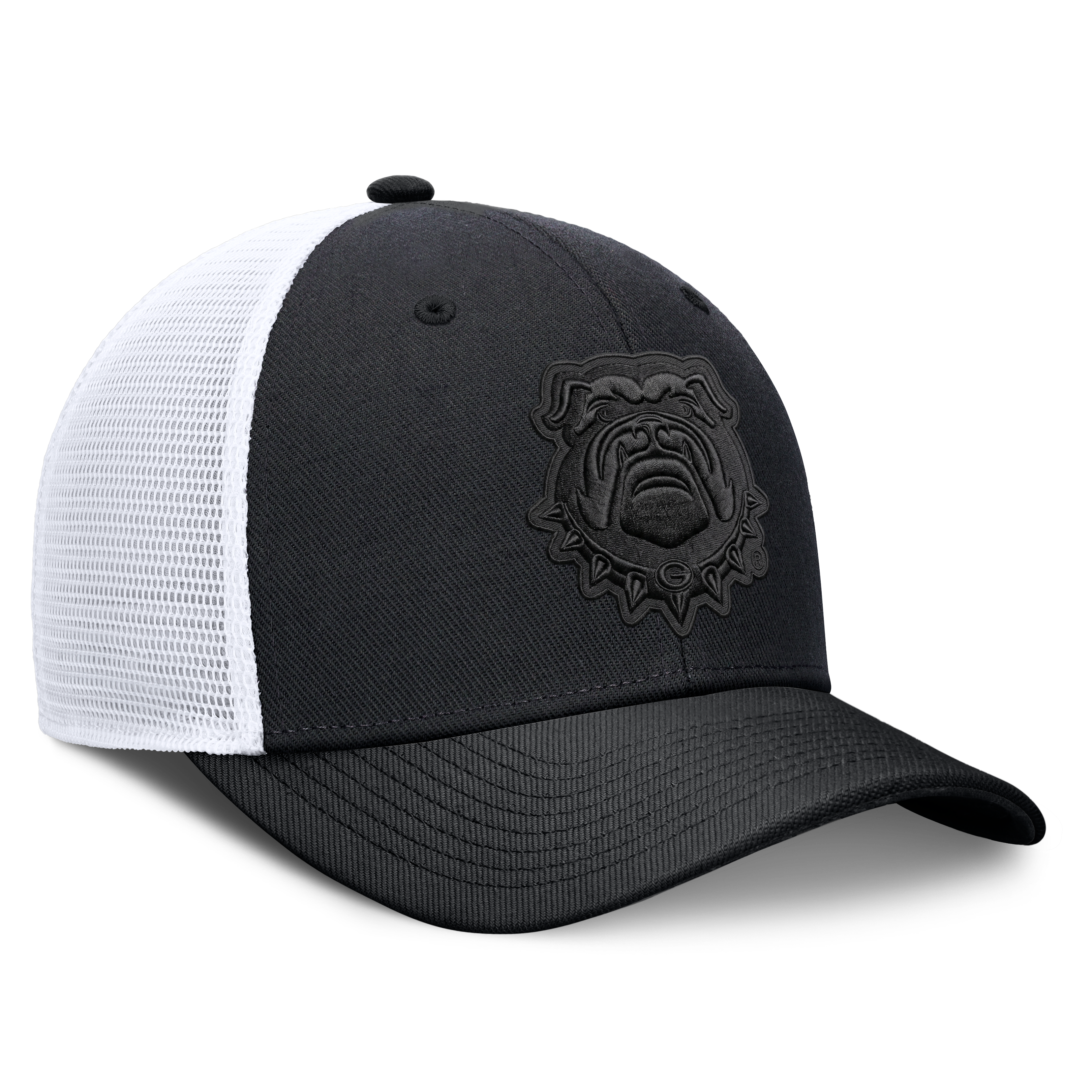 Casquette trucker unisexe Nike noire Georgia Bulldogs Tonal Dri-FIT Rise ajustable