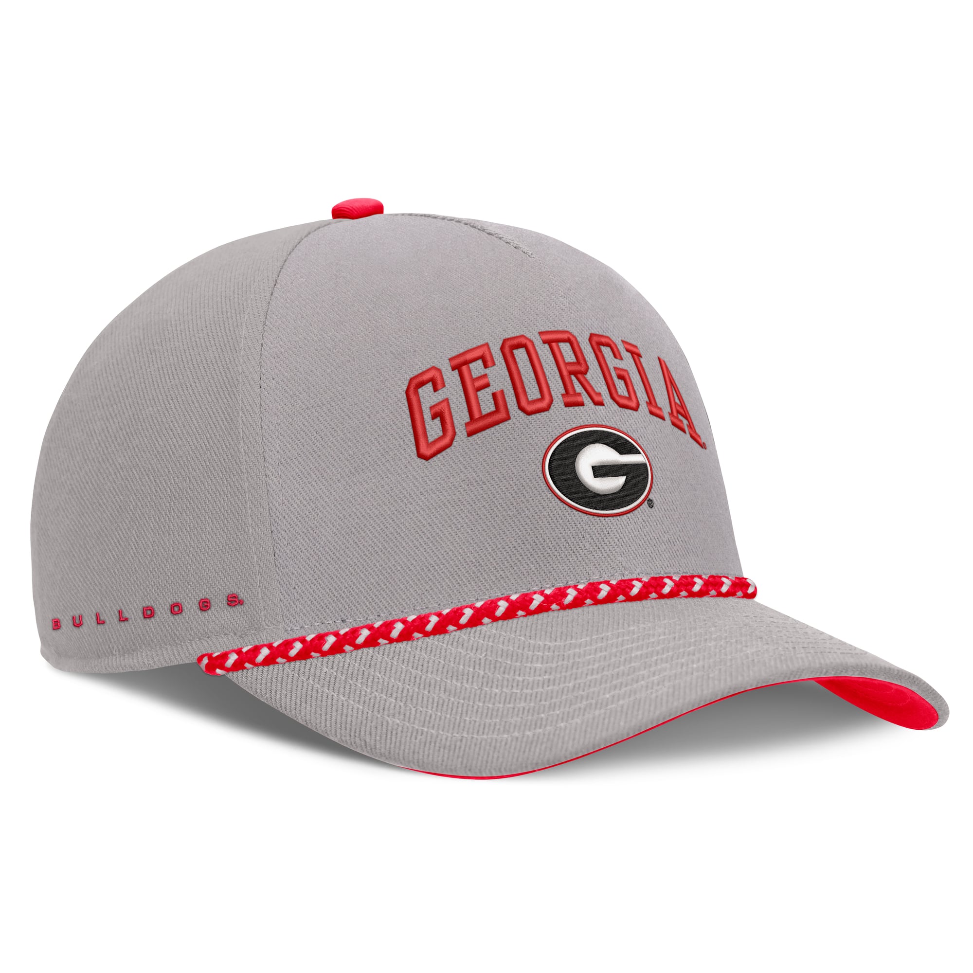 Unisex Nike Gray Georgia Bulldogs Primetime Rise Rope Adjustable Hat