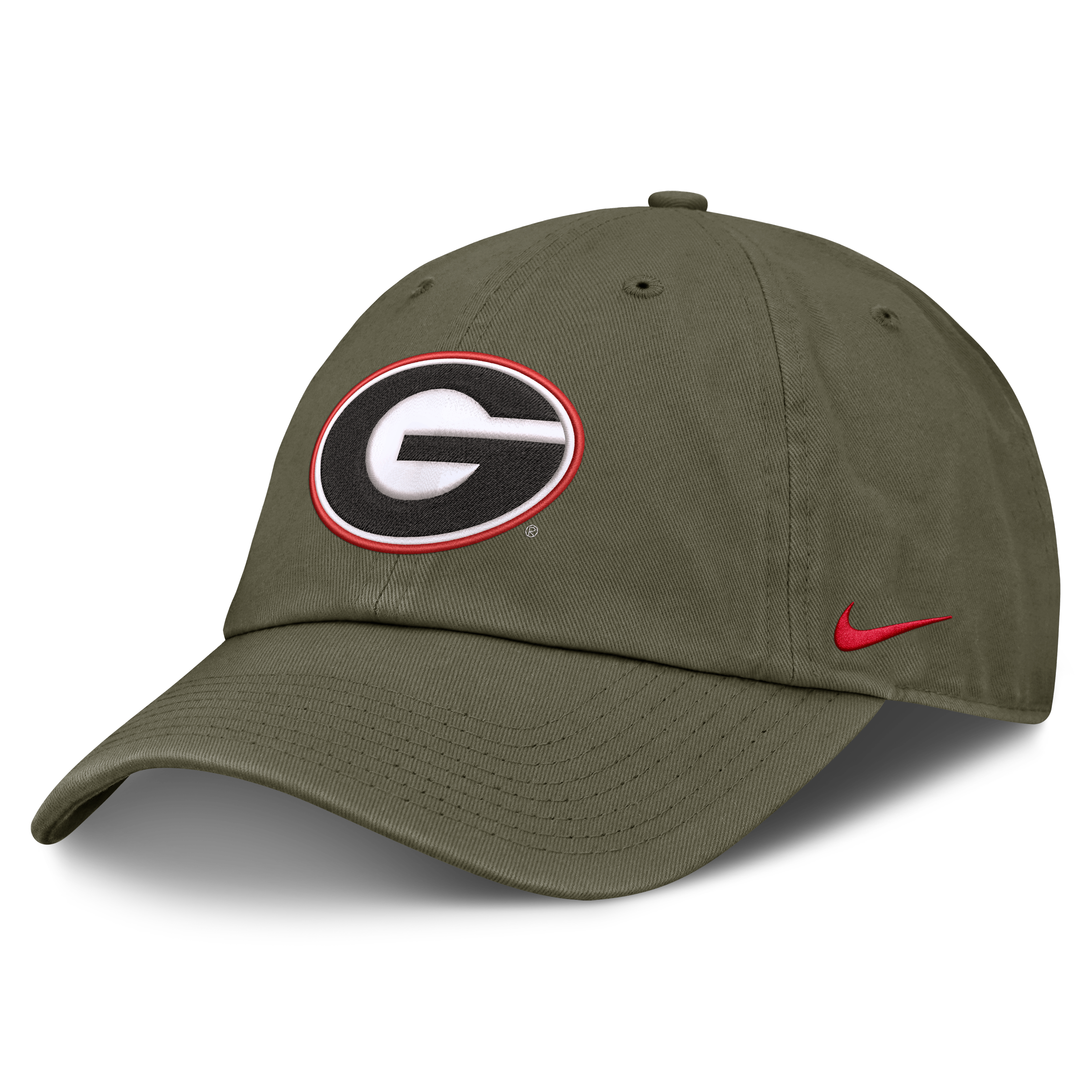 Casquette unisexe Nike olive Georgia Bulldogs Primetime Club ajustable
