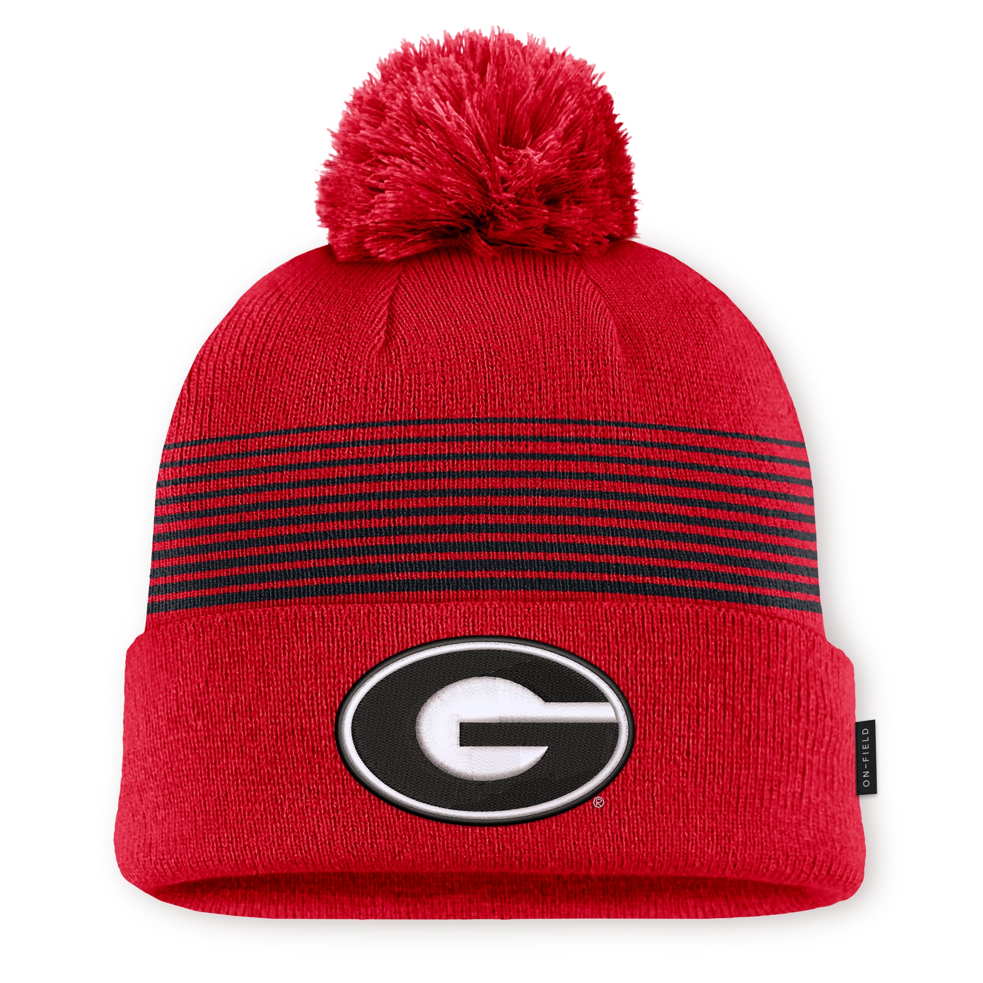 Bonnet unisexe Nike rouge Georgia Bulldogs 2026 à revers et pompon