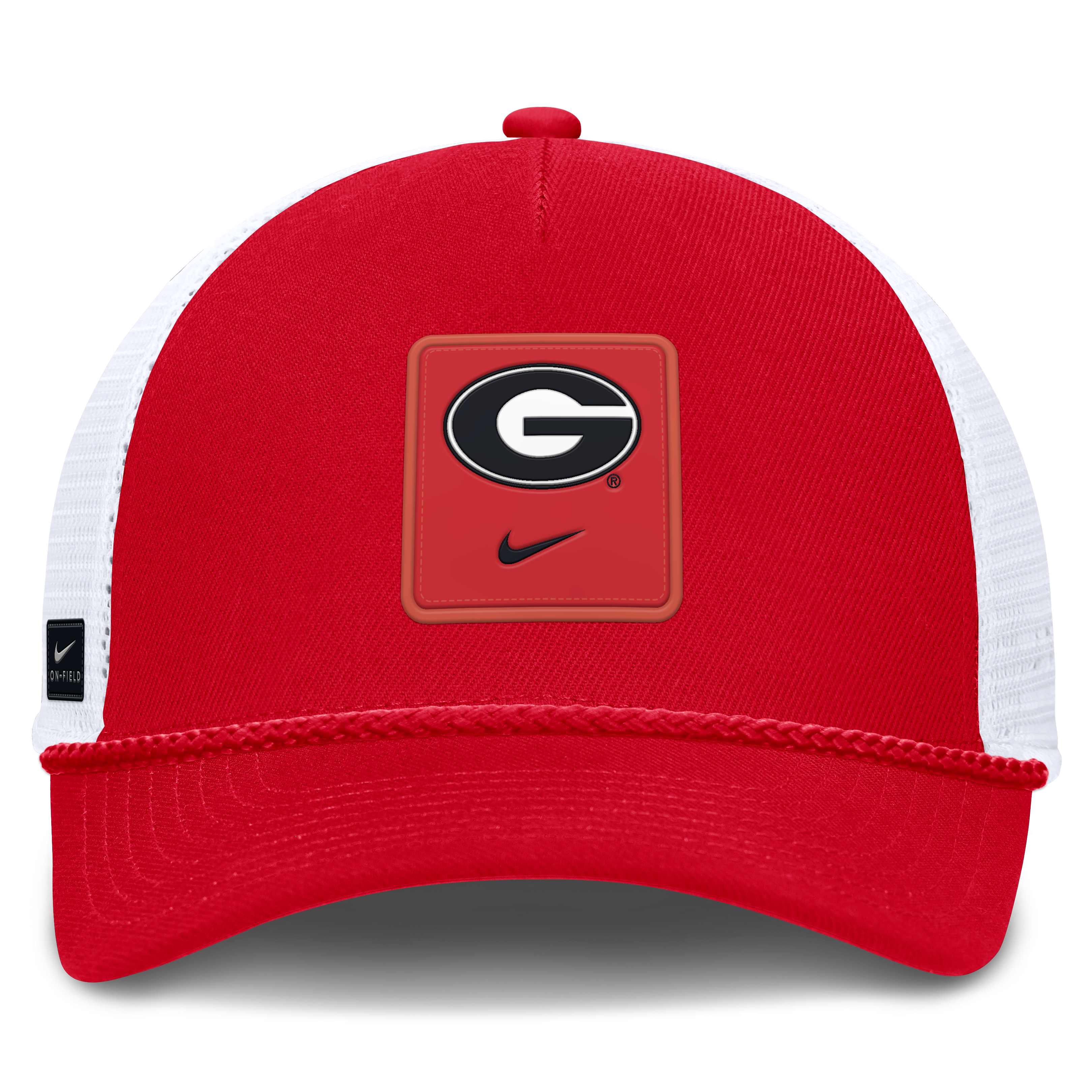 Casquette trucker unisexe Nike rouge Georgia Bulldogs 2026 On-Field Gameday Rope, ajustable
