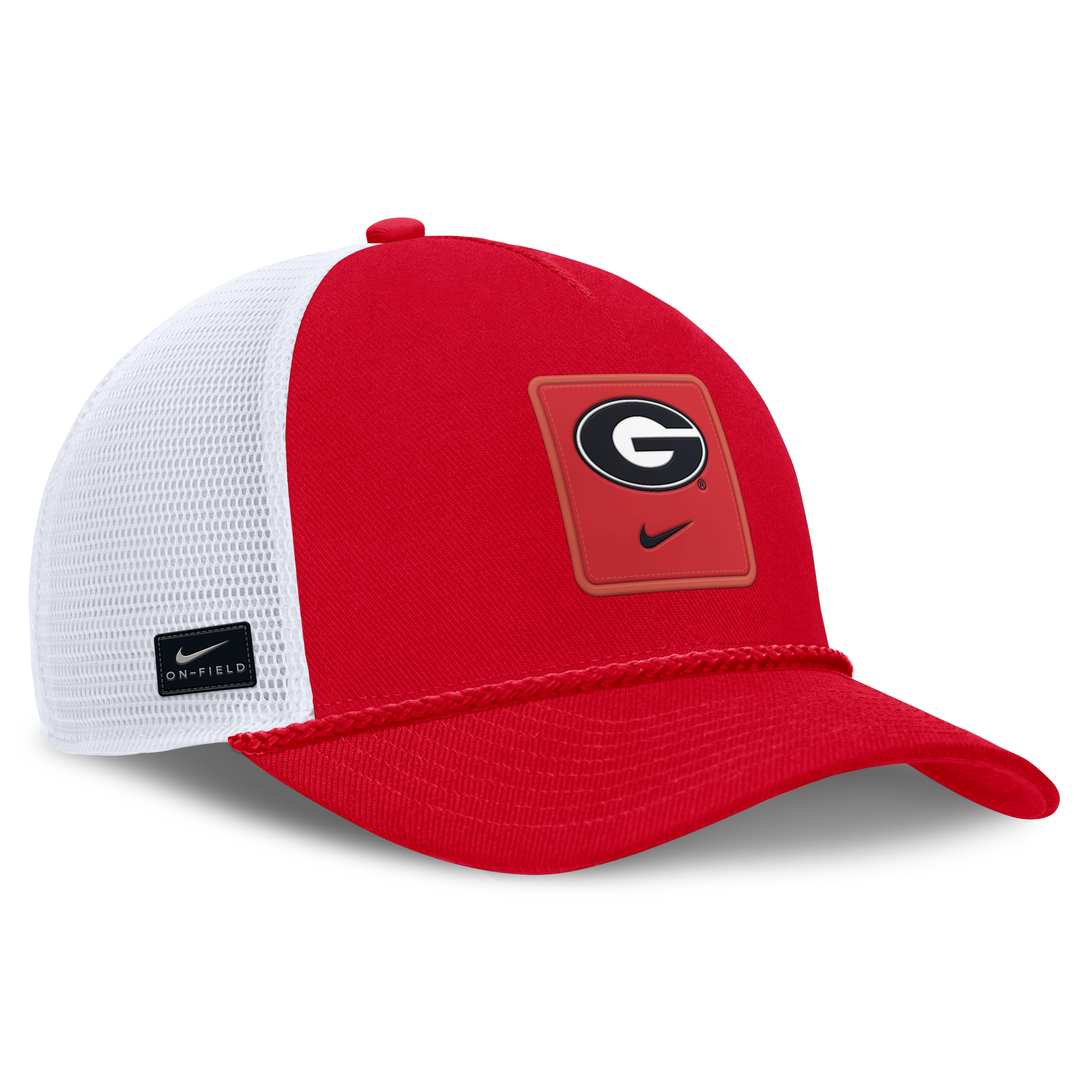Casquette trucker unisexe Nike rouge Georgia Bulldogs 2026 On-Field Gameday Rope, ajustable