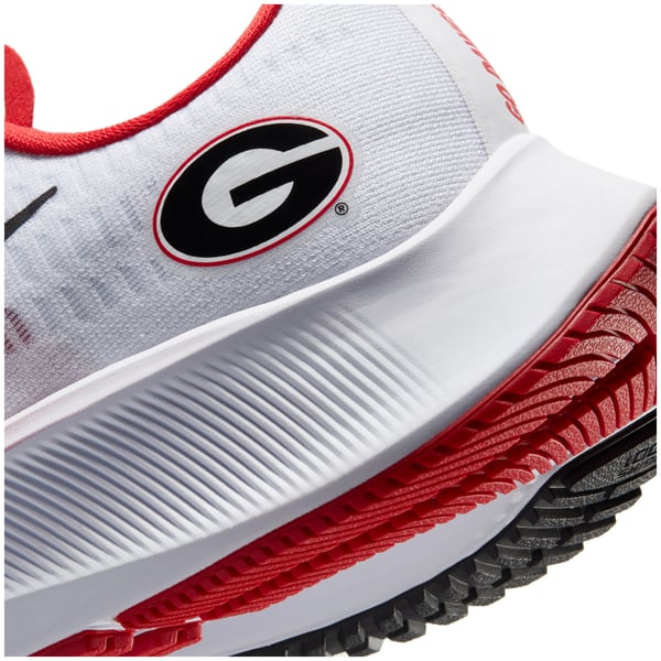 Unisex Nike White Georgia Bulldogs Pegasus 37 Running Shoes display picture 1
