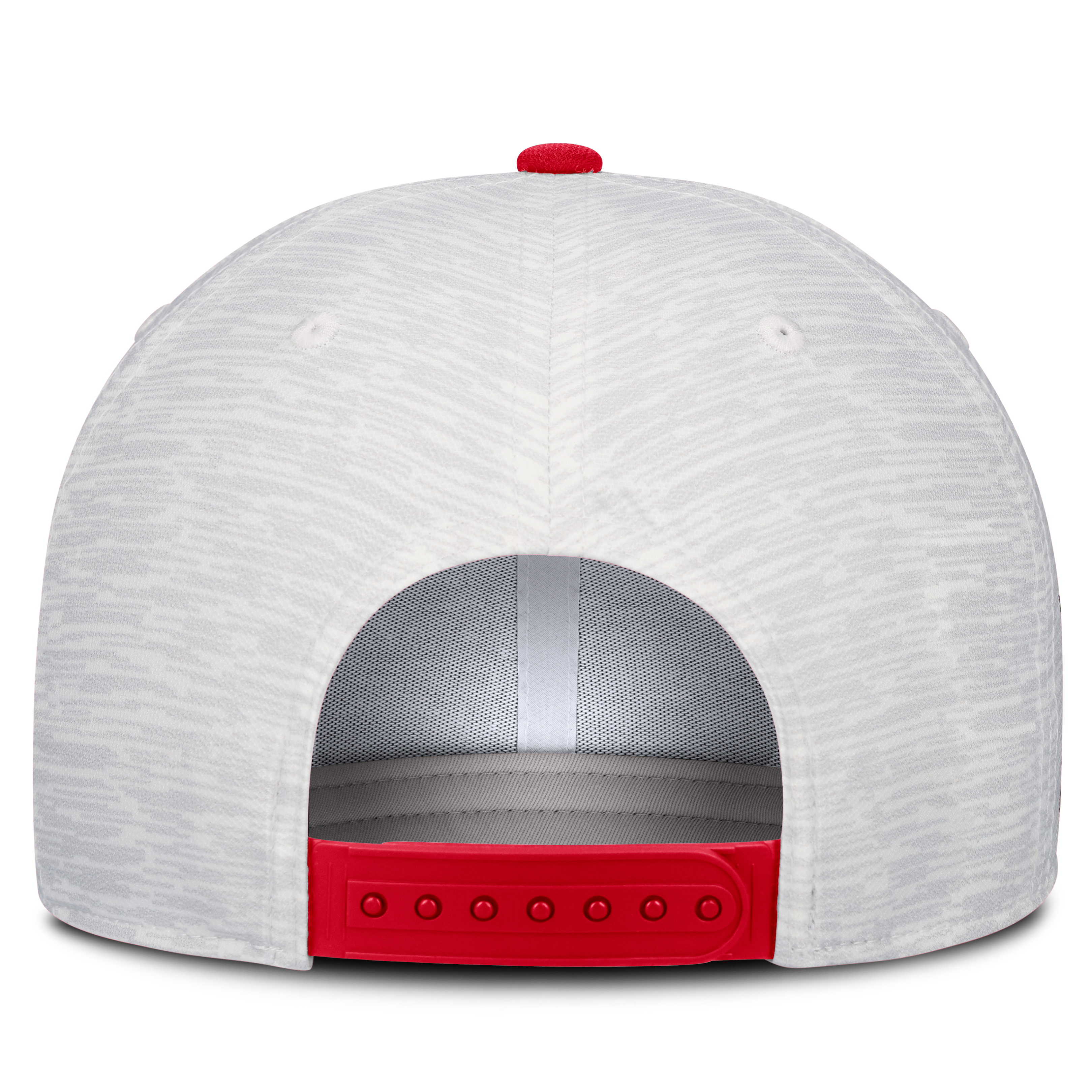 Casquette unisexe Nike blanche/rouge Georgia Bulldogs Primetime Rise ajustable