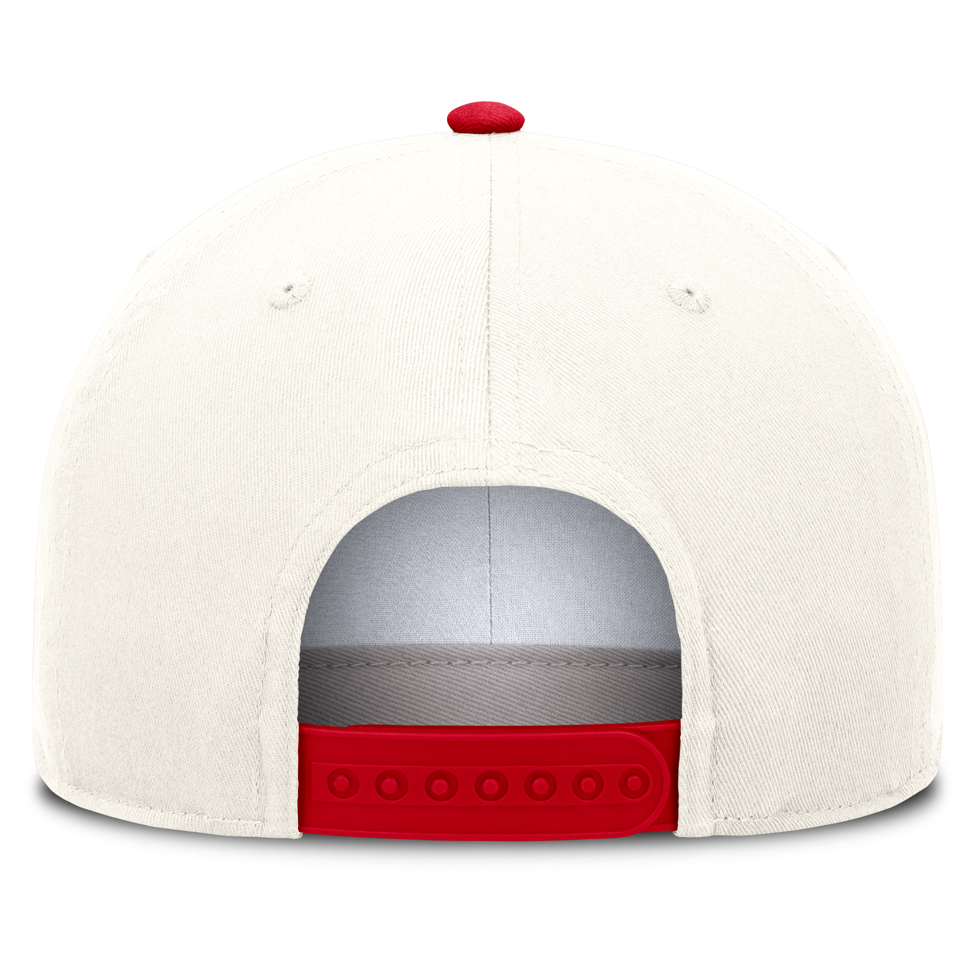 Casquette unisexe Nike blanche/rouge Georgia Bulldogs Rise Side Logo A-Frame Dri-FIT ajustable