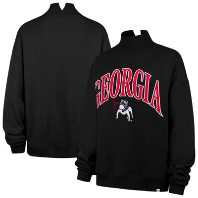  Georgia Bulldogs '47 Women's Mock Neck Sweatshirt - Black