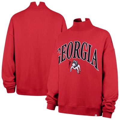  Georgia Bulldogs '47 Women's Mock Neck Sweatshirt - Red
