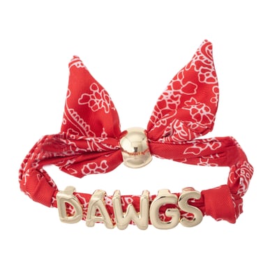 Georgia Bulldogs CANVAS Style Women's Bandana Slider Bracelet