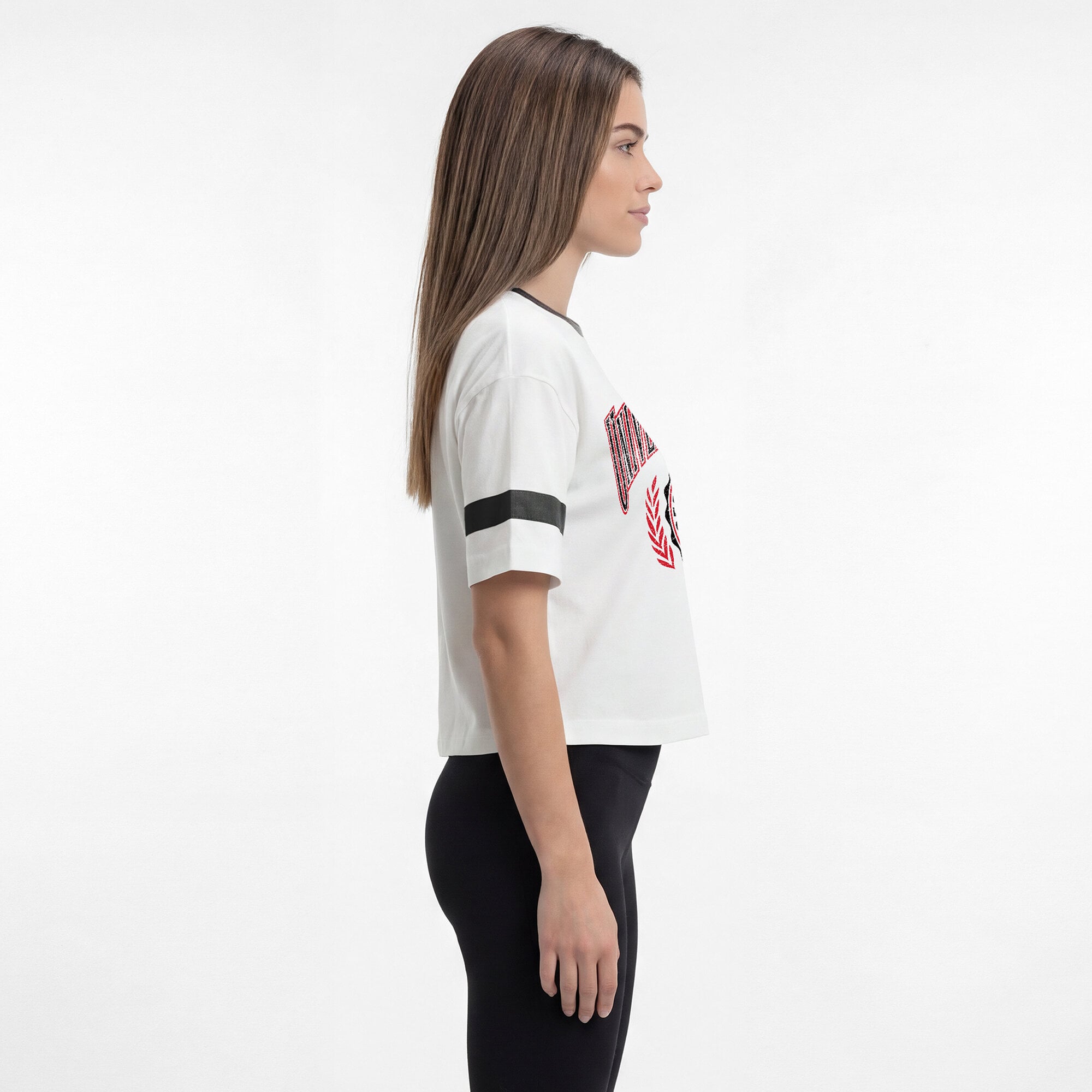 T-shirt oversize rétro Champion blanc Georgia Bulldogs pour femmes