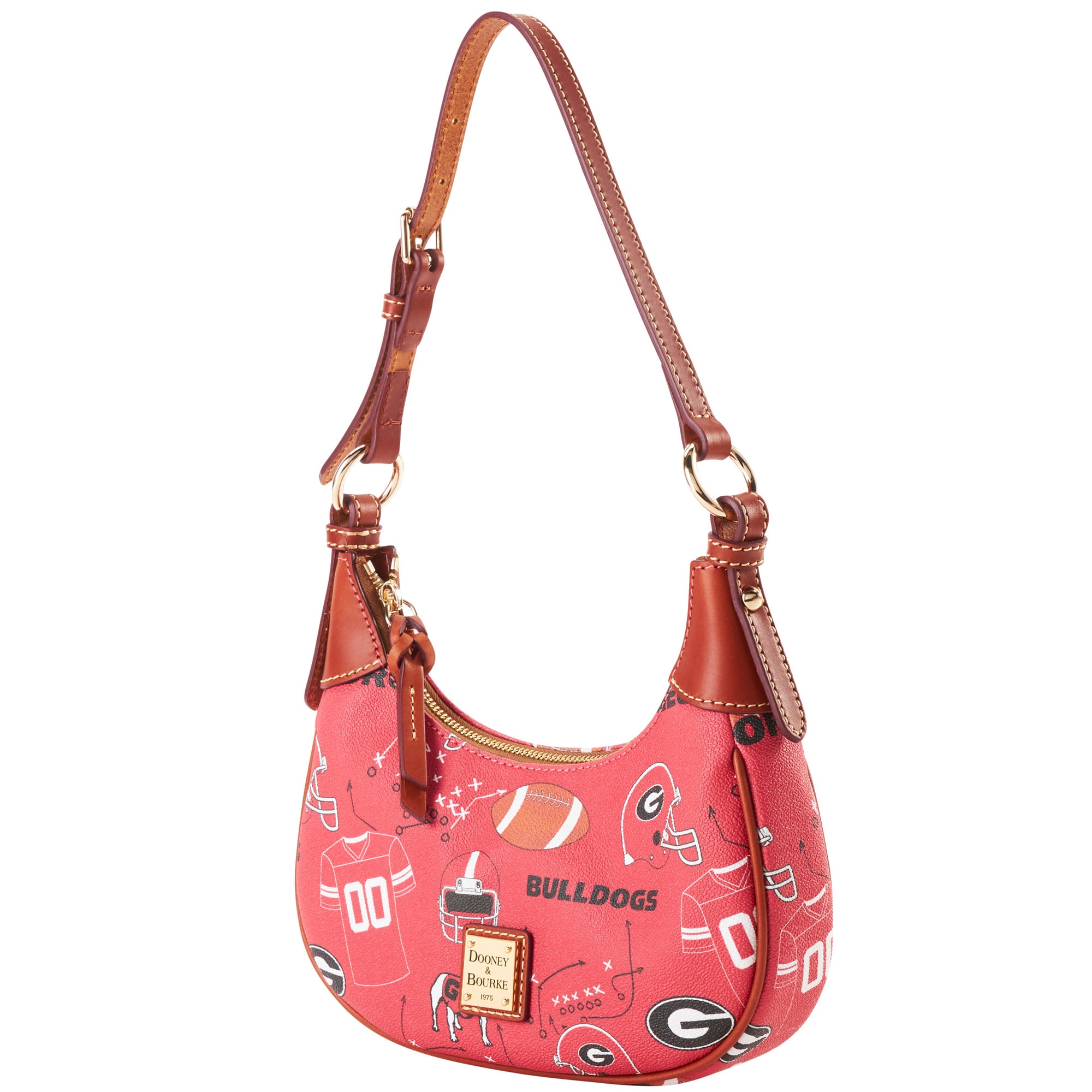 Sac à bandoulière souple Dooney & Bourke Georgia Bulldogs pour femme
