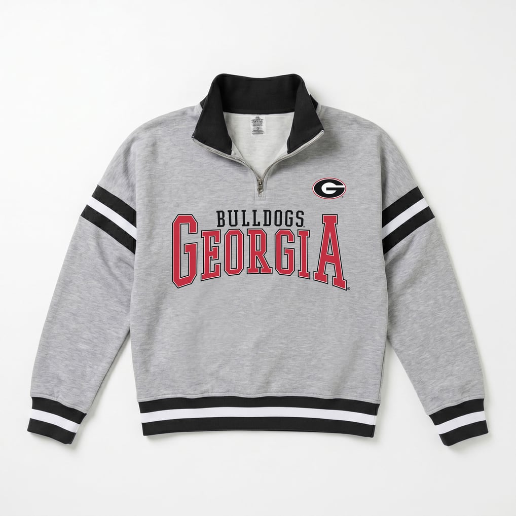 Women's Gameday Couture Heather Gray Georgia Bulldogs Hold the Line ...