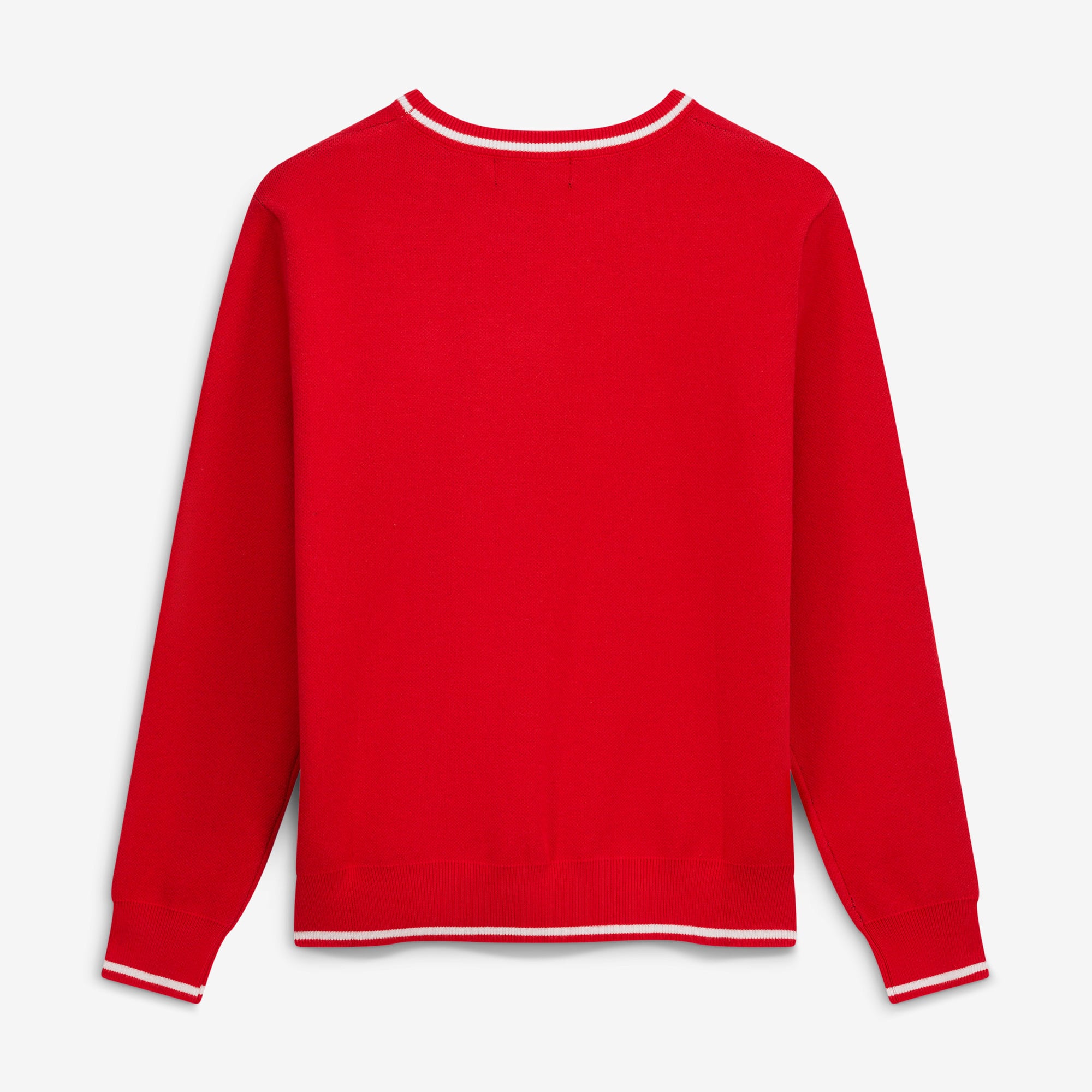 Pull-over rouge Georgia Bulldogs pour femmes, motif mascotte intarsia, idéal les jours de match.
