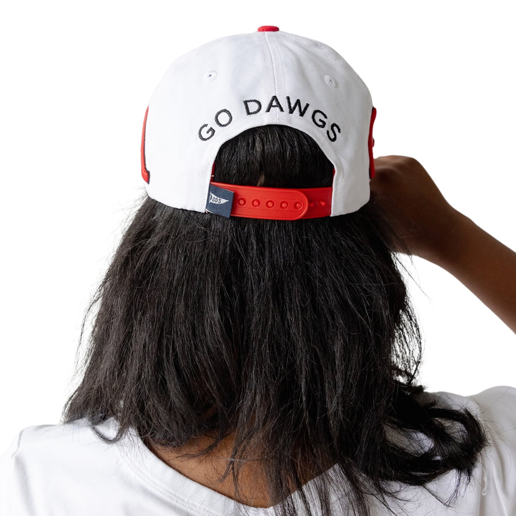 Women's Gameday Social White/Red Georgia Bulldogs Five-Panel Rope Away Adjustable Hat