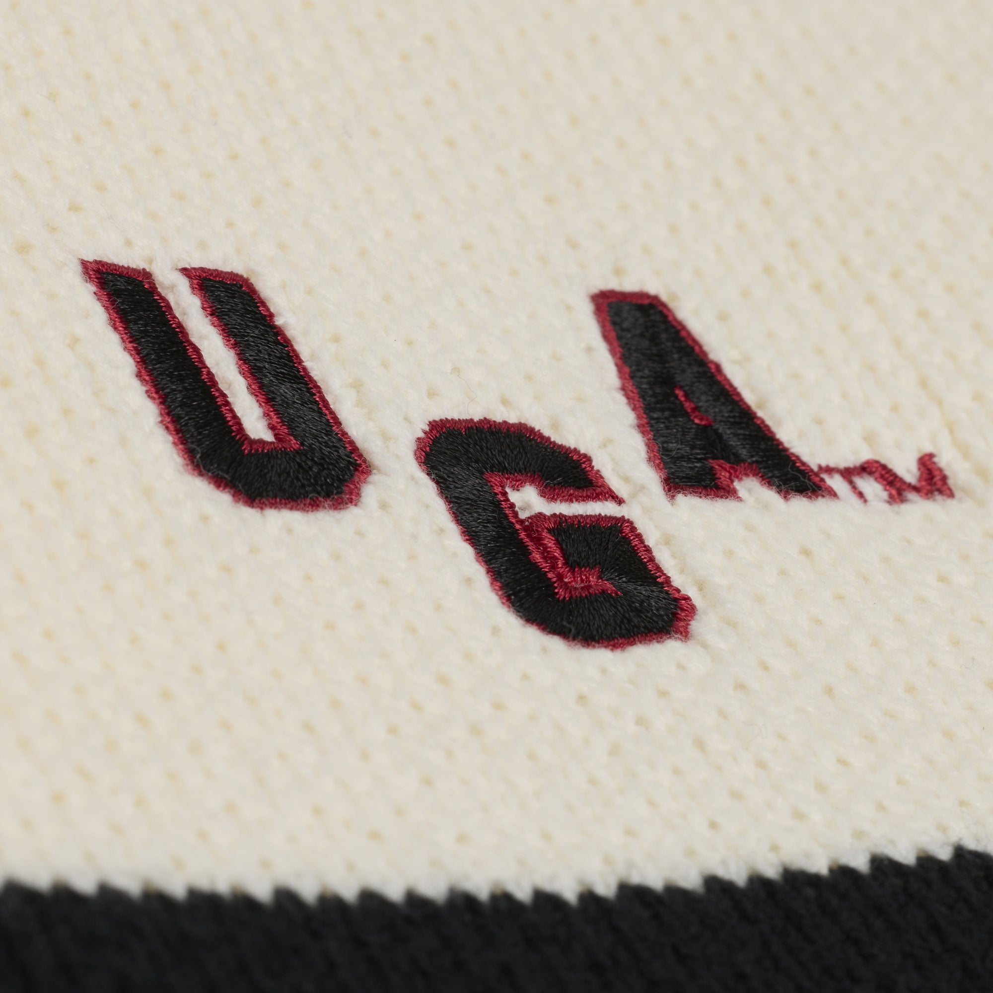Women's Mitchell & Ness Cream Georgia Bulldogs Retro Roots V-Neck Sweater