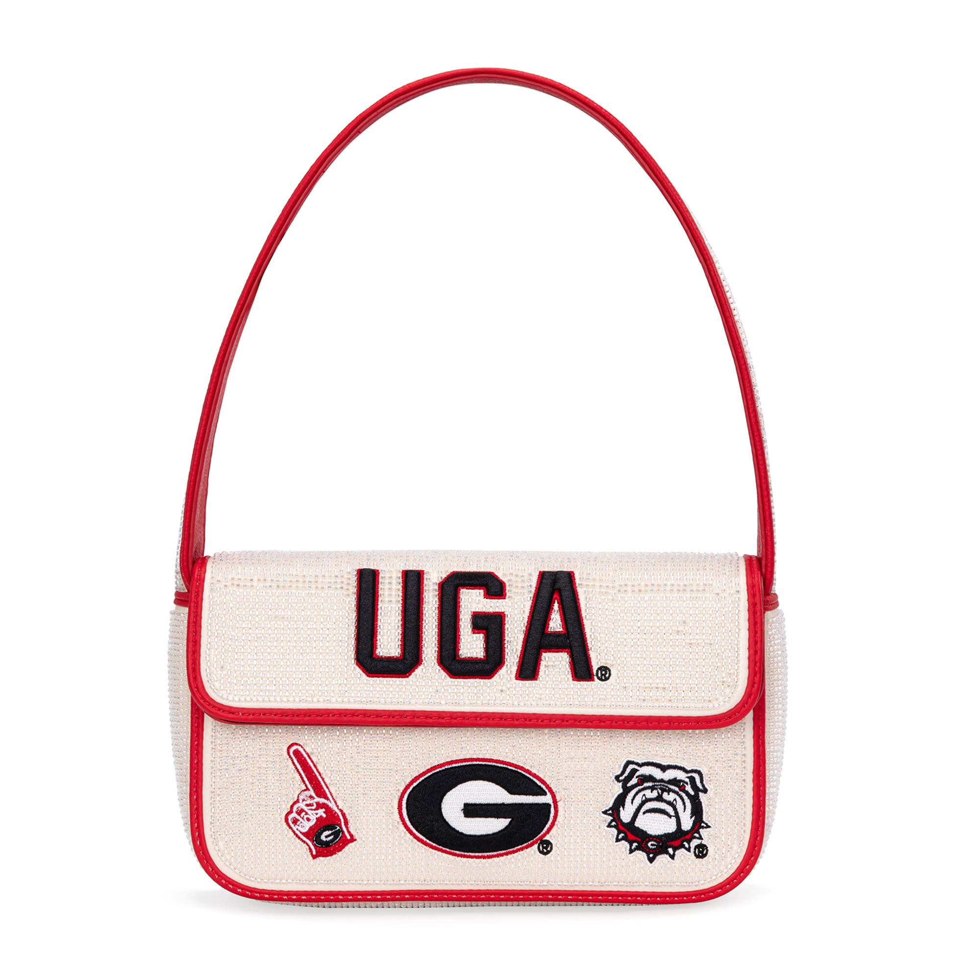 Sac à bandoulière perlé pour femme Montana West Georgia Bulldogs