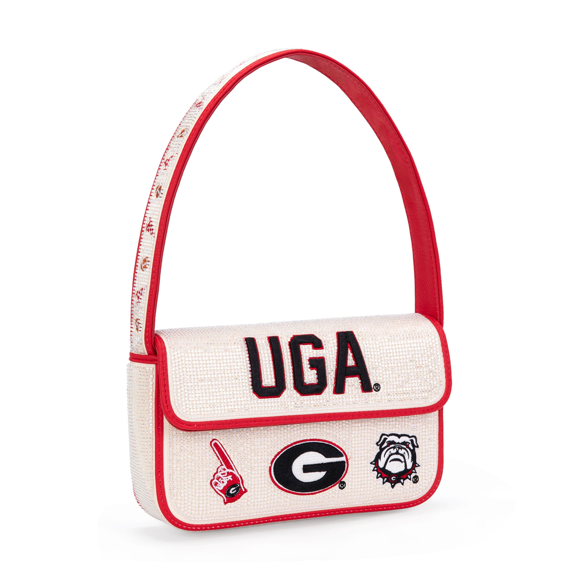 Sac à bandoulière perlé pour femme Montana West Georgia Bulldogs