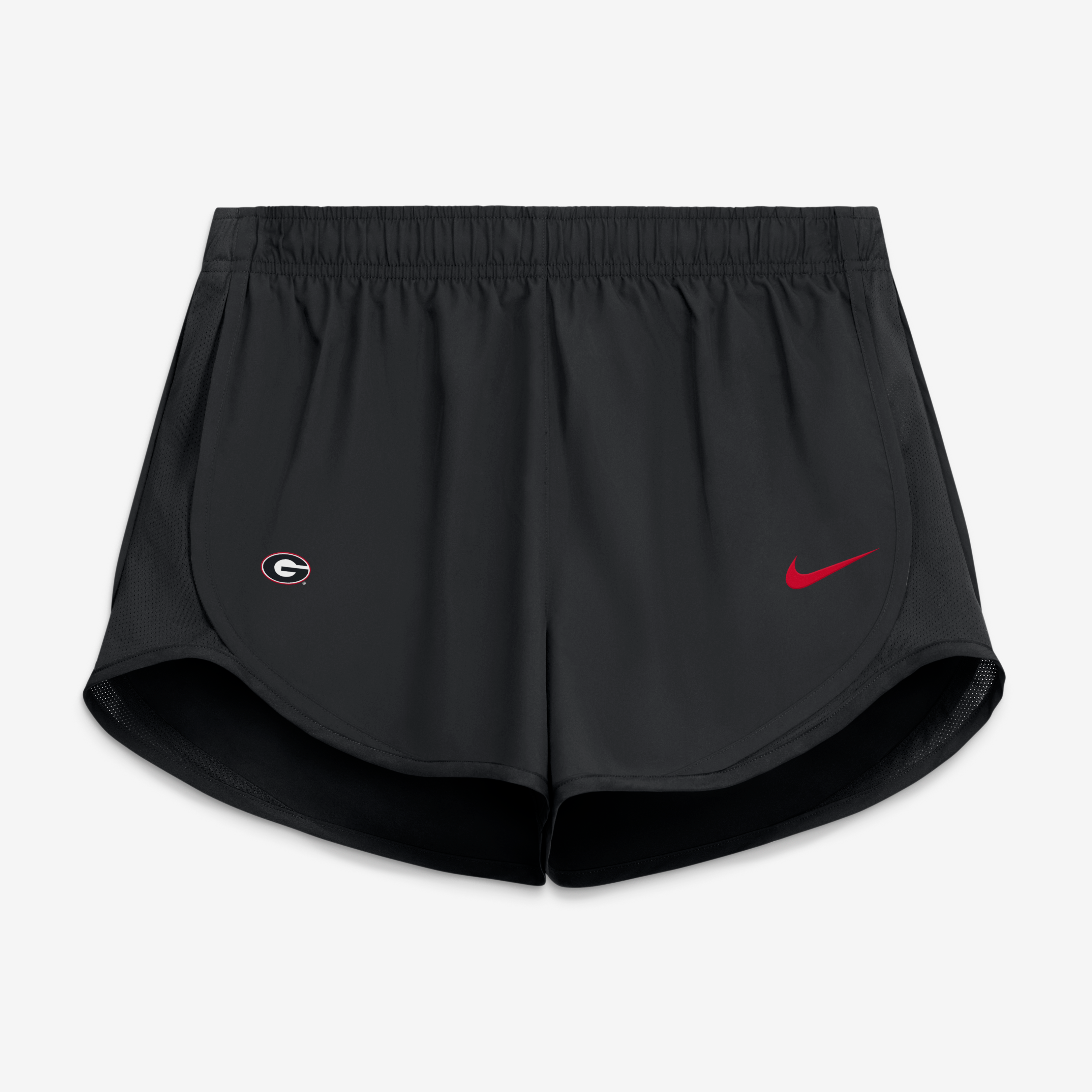 Women's Nike Black Georgia Bulldogs Tempo Mid-Rise Dri-FIT Shorts