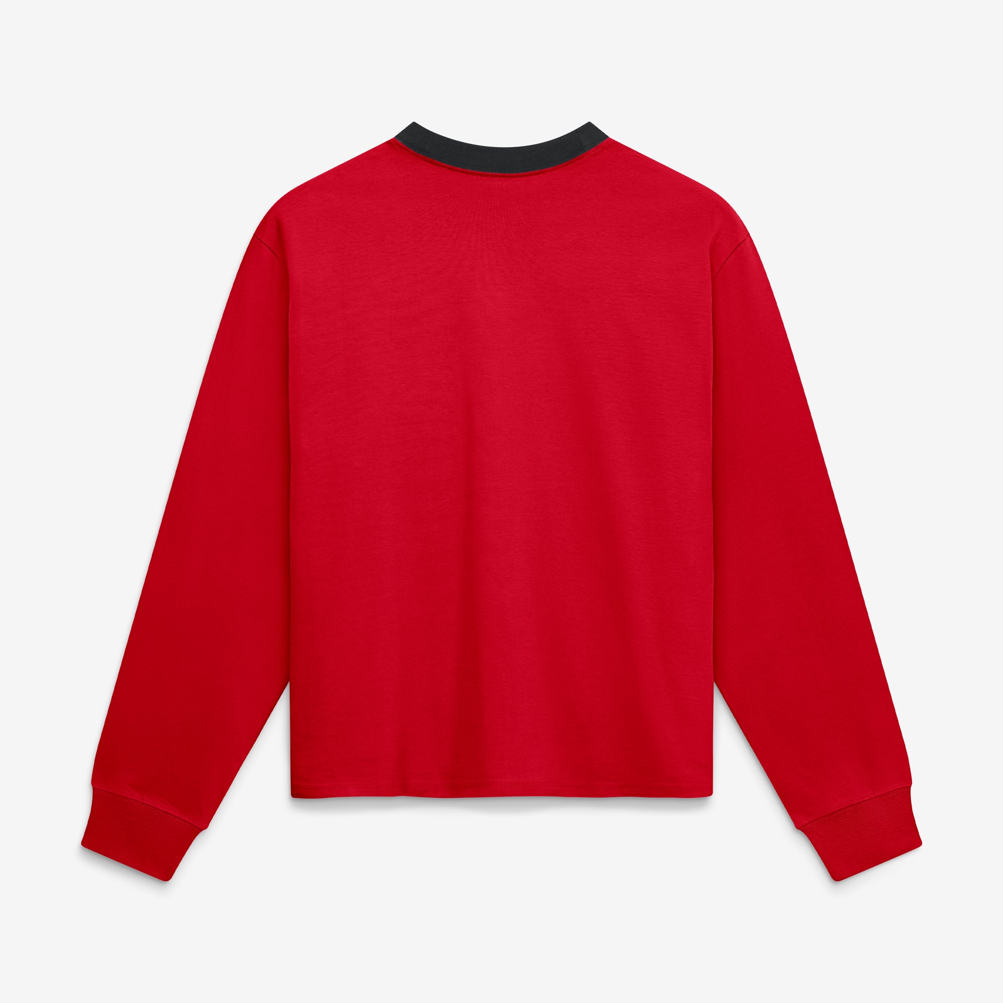 Women's Nike  Georgia Bulldogs Red Ringer Boxy Long Sleeve T-Shirt