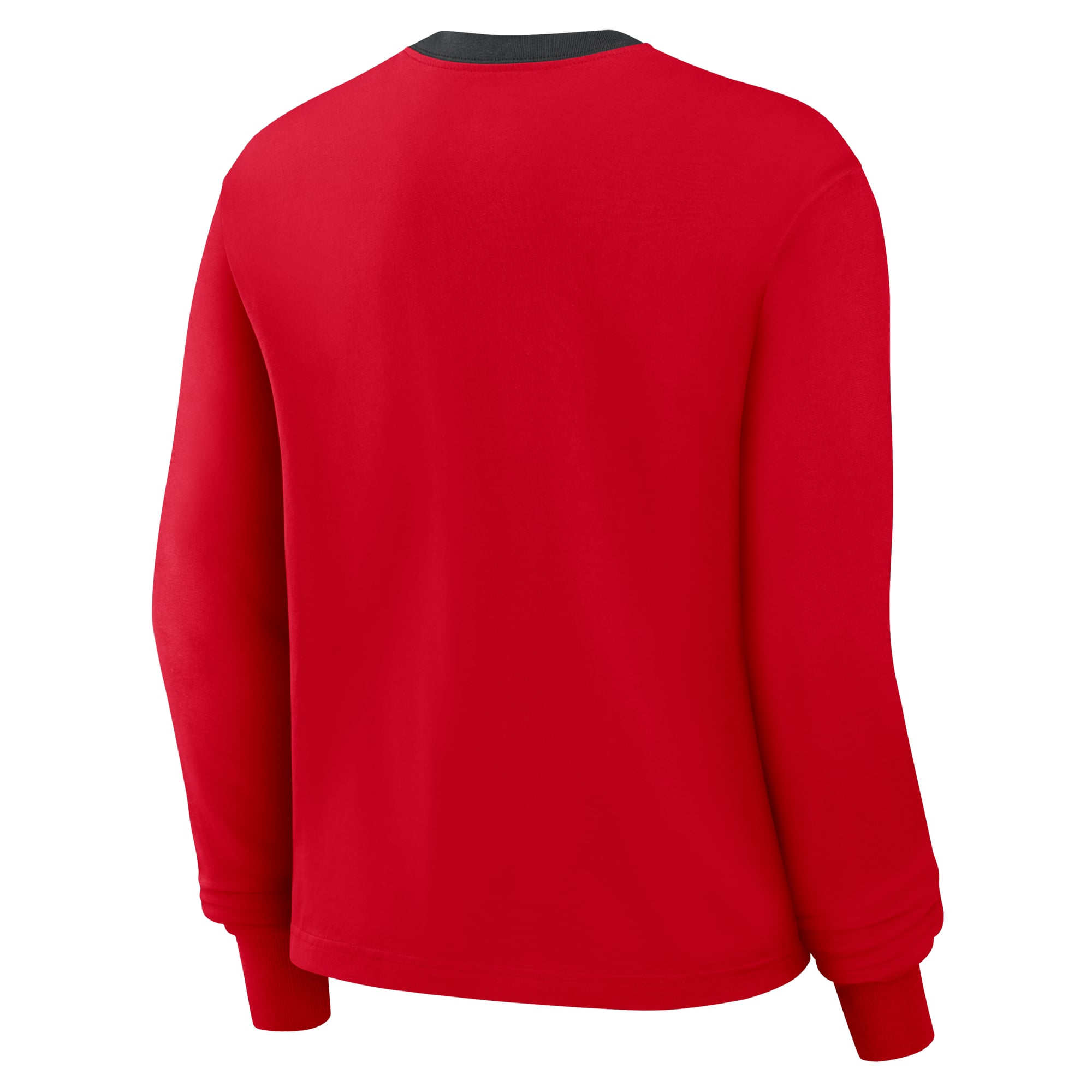 Women's Nike  Georgia Bulldogs Red Ringer Boxy Long Sleeve T-Shirt