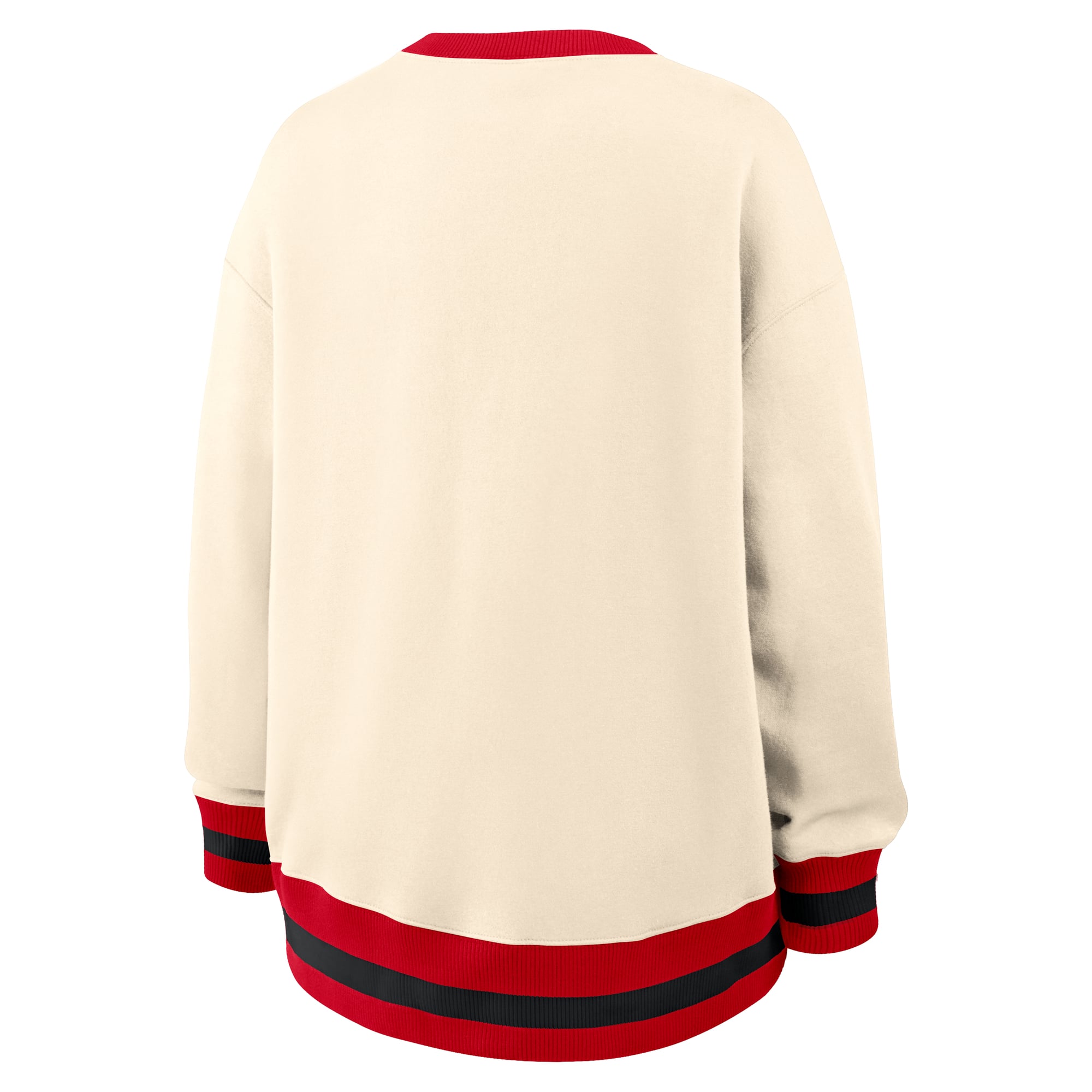 Sweat-shirt Nike pour femme, modèle oversize Georgia Bulldogs Legacy Arch Phoenix, couleur naturelle.