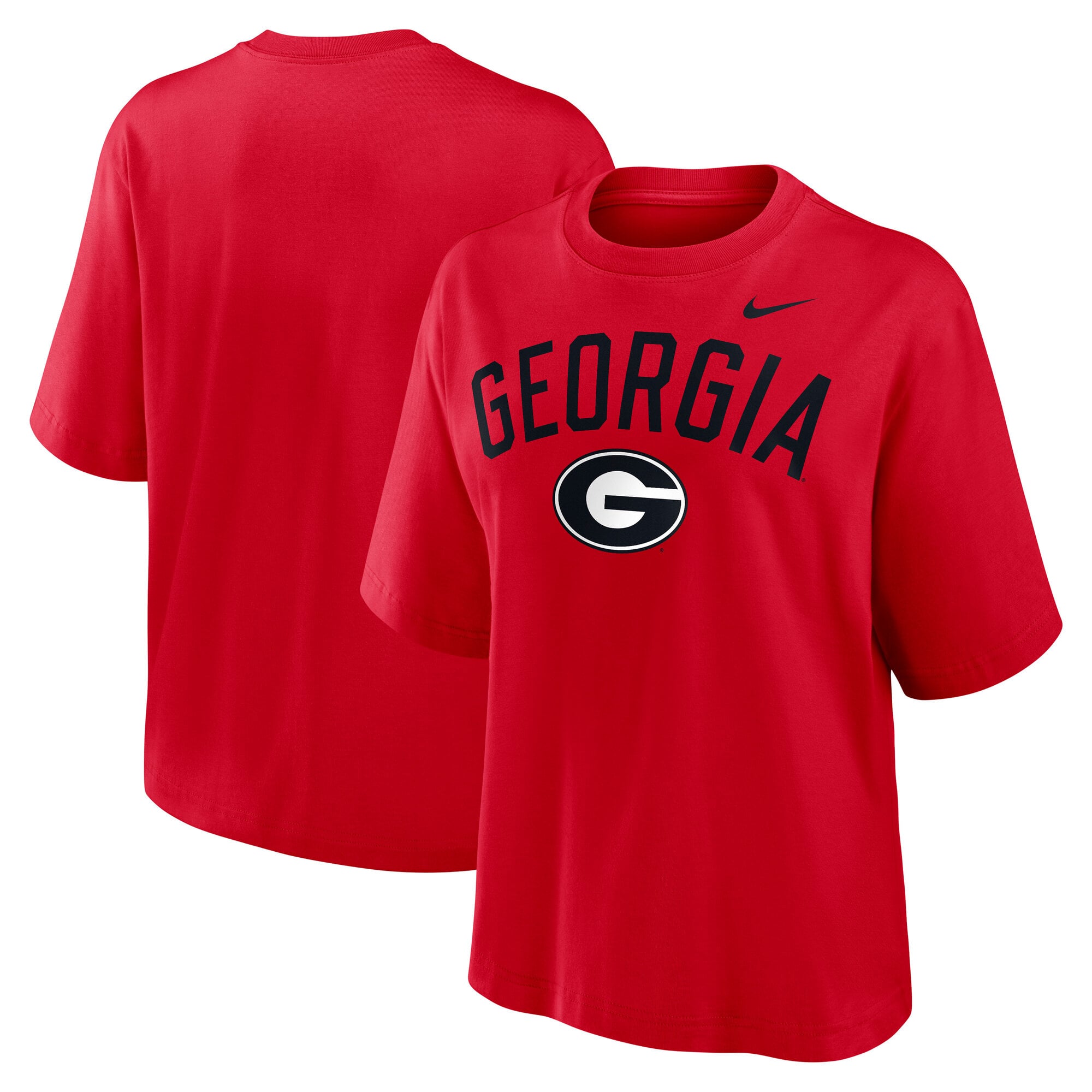 T-shirt Nike rouge Georgia Bulldogs à logo en forme d'arche pour femme