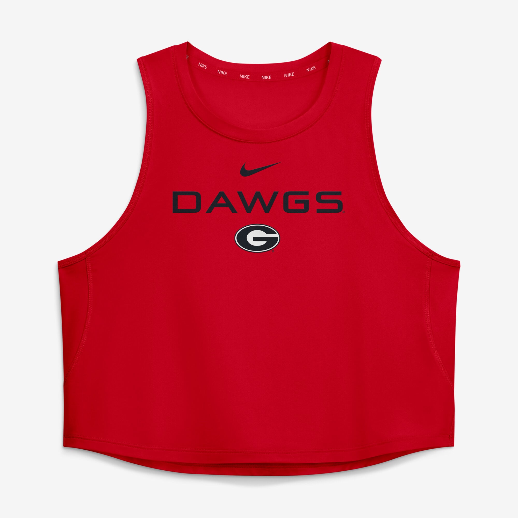 Women's Nike Red Georgia Bulldogs One Dri-FIT Cropped Tank Top