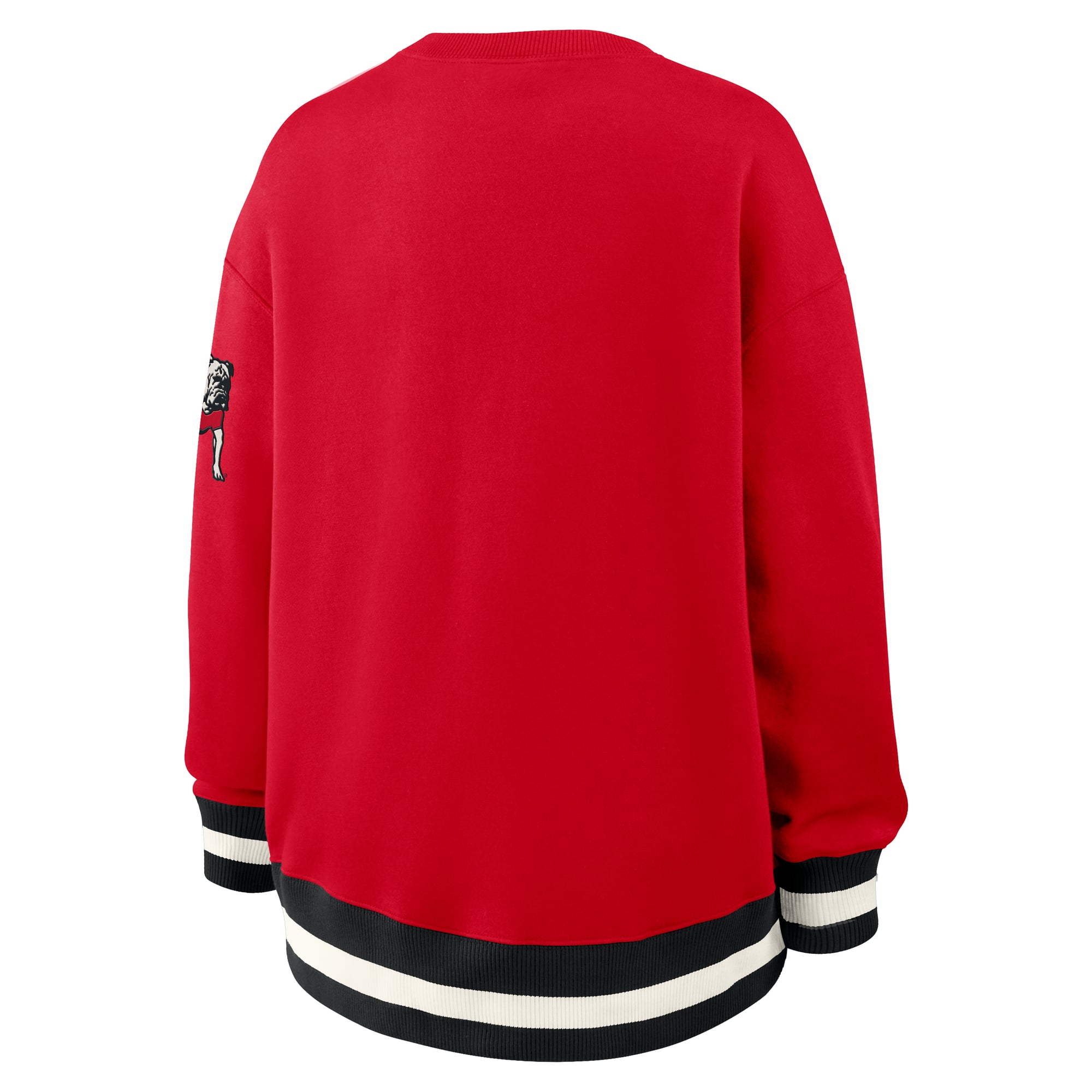 Sweat-shirt Nike rouge Georgia Bulldogs pour femme, modèle Legacy Arch Phoenix oversize
