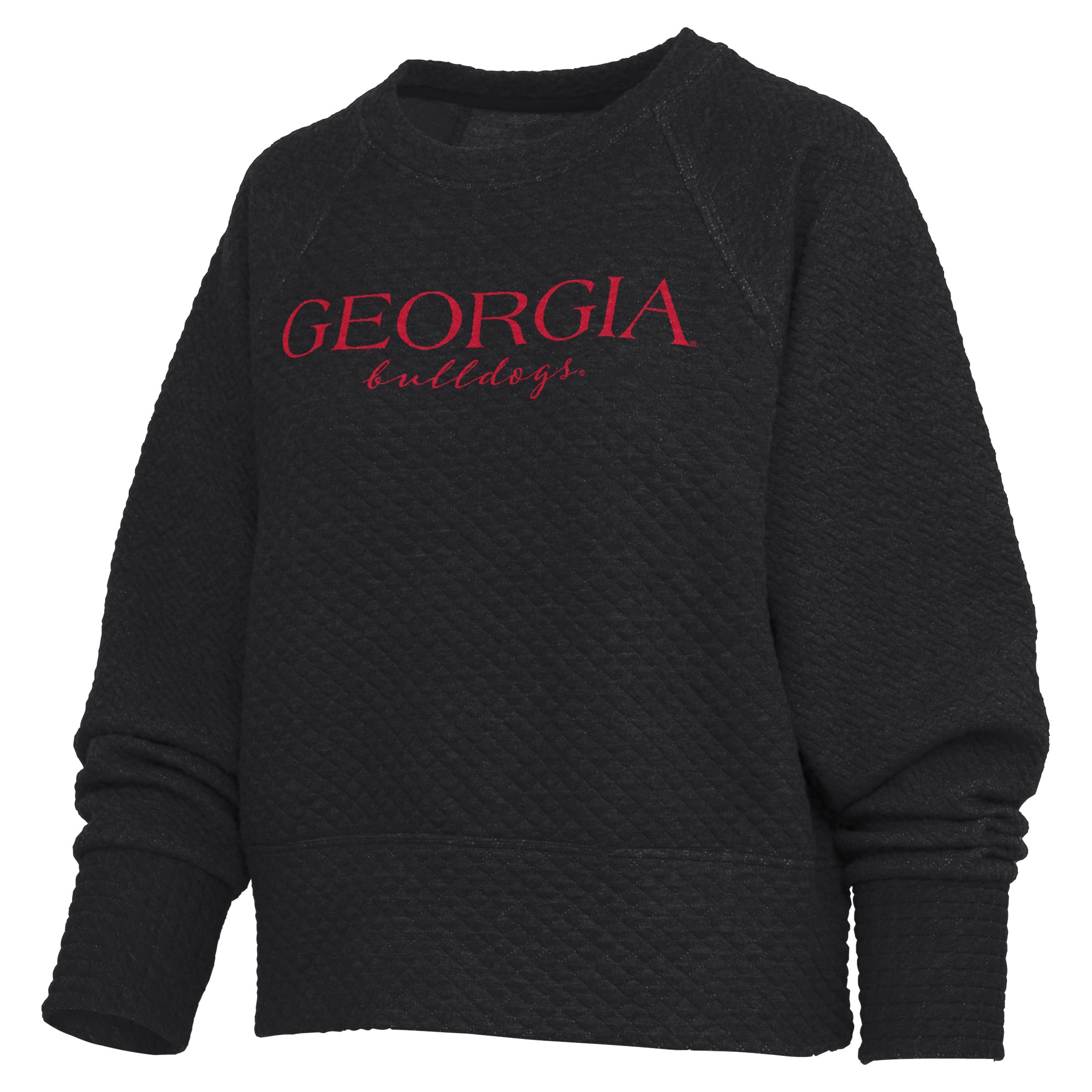 Sweat-shirt matelassé Black Georgia Bulldogs Champagne Nova pour femme de Pressbox