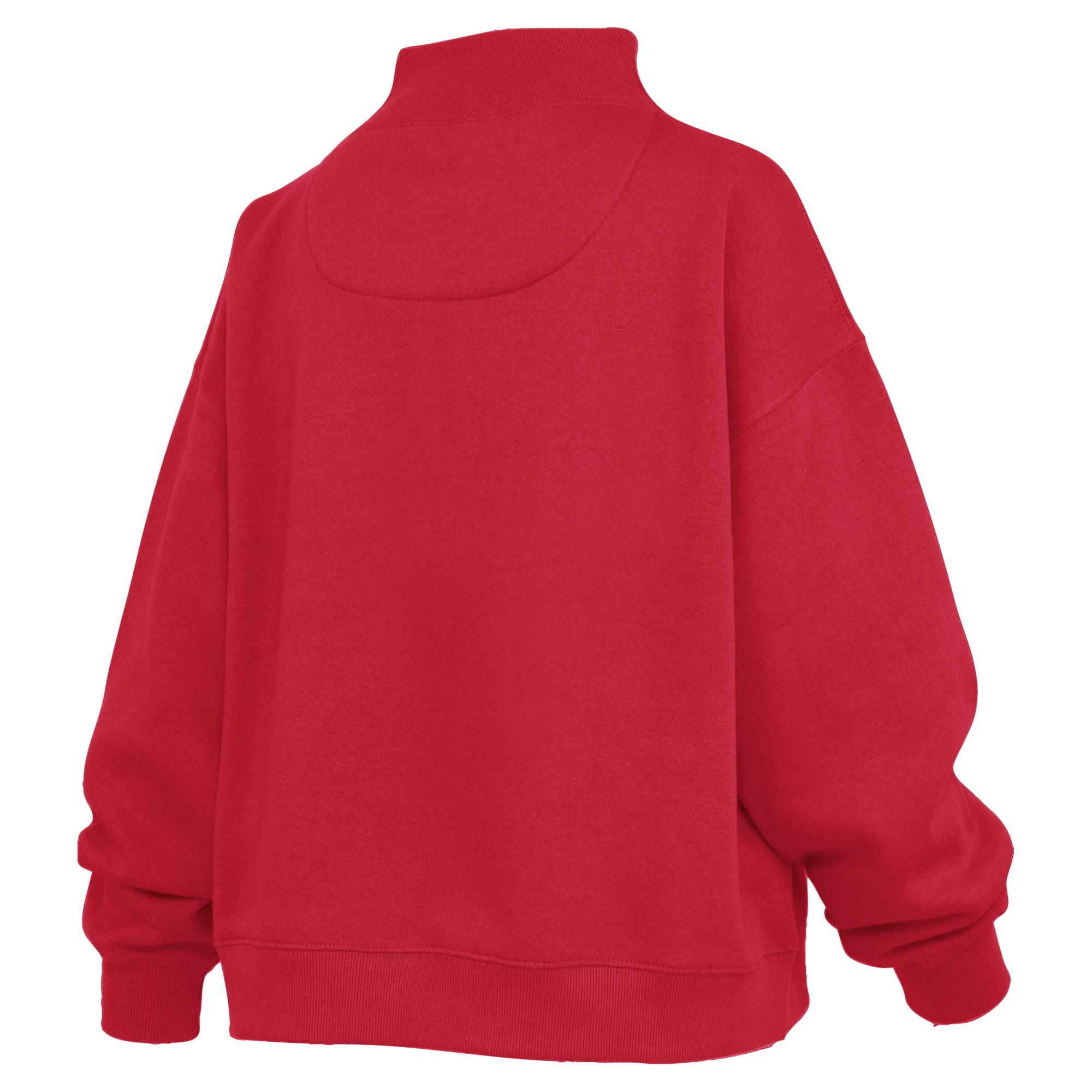 Sweat-shirt à col montant oversize en polaire rouge slogan des Georgia Bulldogs de Pressbox pour femmes