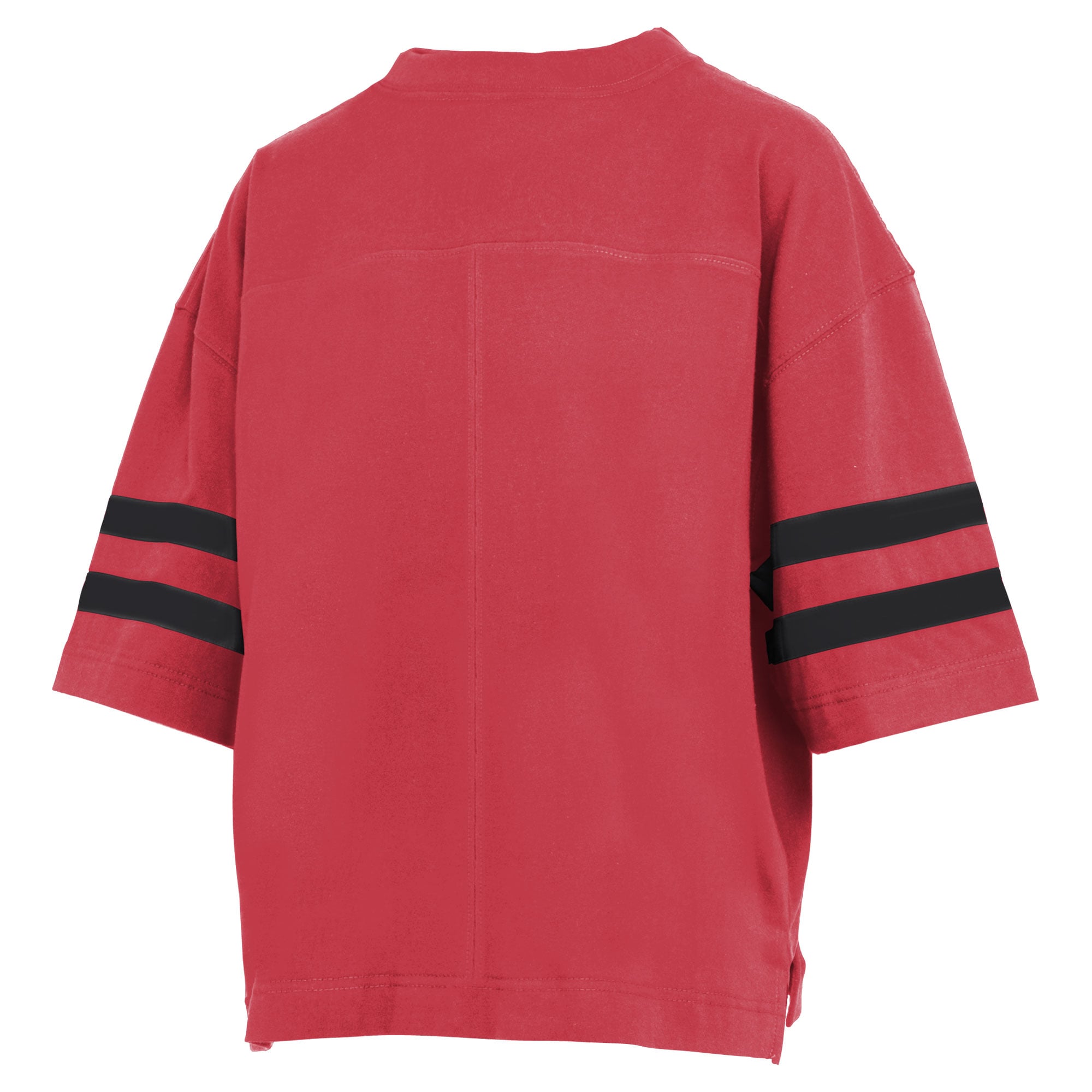 T-shirt court rouge Pressbox pour femmes, Georgia Bulldogs, Wayne Tyler