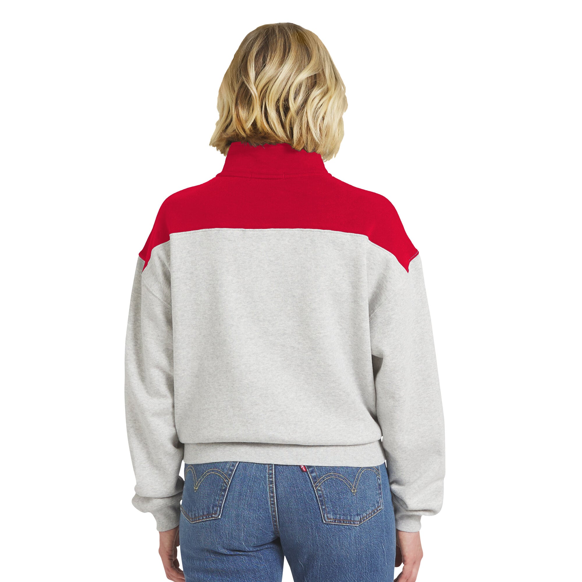 Pull à demi-zip rouge Georgia Bulldogs de la marque WEAR by Erin Andrews pour femme