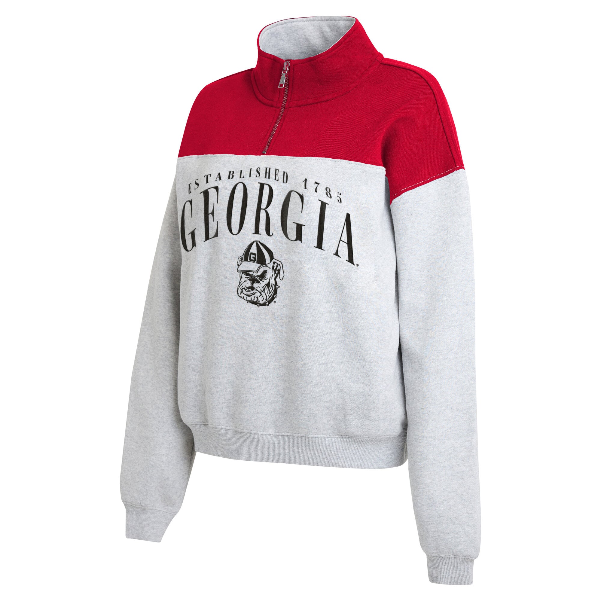 Pull à demi-zip rouge Georgia Bulldogs de la marque WEAR by Erin Andrews pour femme