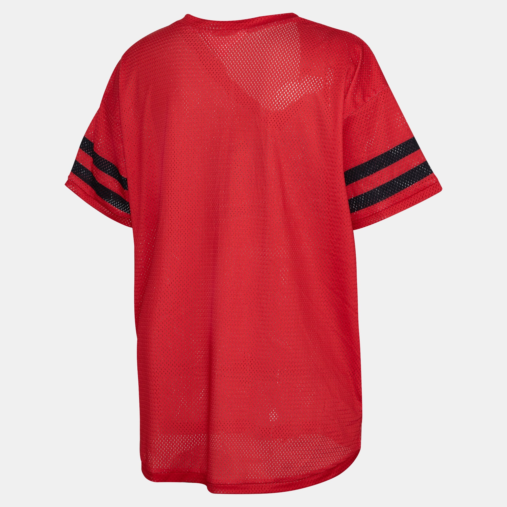 Women's ZooZatz Red Georgia Bulldogs Mesh Jersey Kickoff T-Shirt