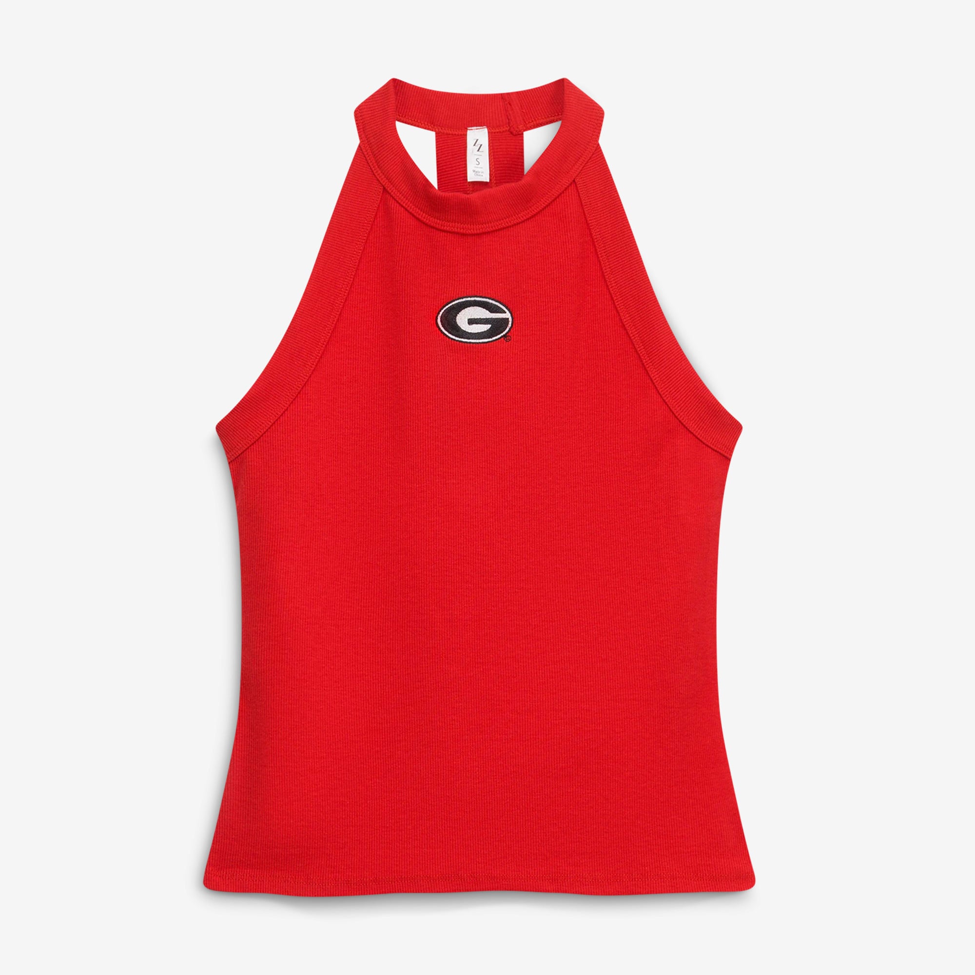 Débardeur côtelé ZooZatz rouge Georgia Bulldogs pour femme