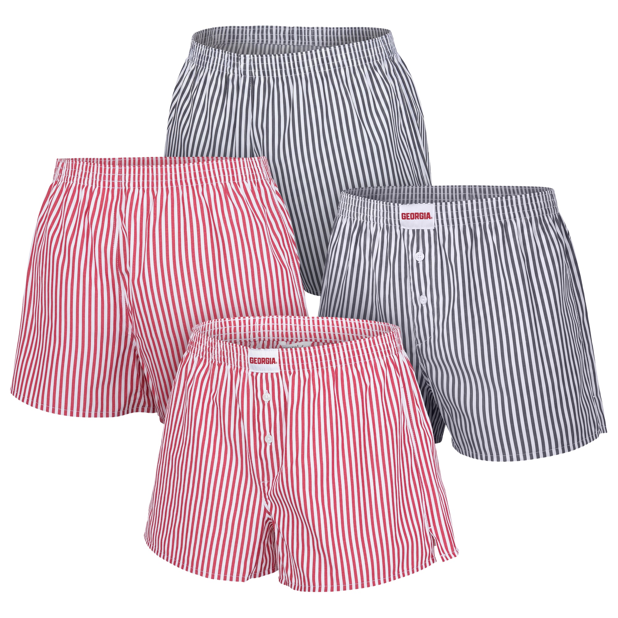 Ensemble de deux boxers ZooZatz rouges et noirs à l'effigie des Georgia Bulldogs pour femmes