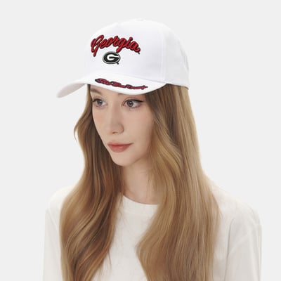 Georgia Bulldogs ZooZatz Women's Sweet Spirit A-Frame Adjustable Hat - White