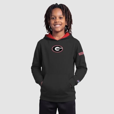  Georgia Bulldogs Champion Youth Fleece Hoodie - Black