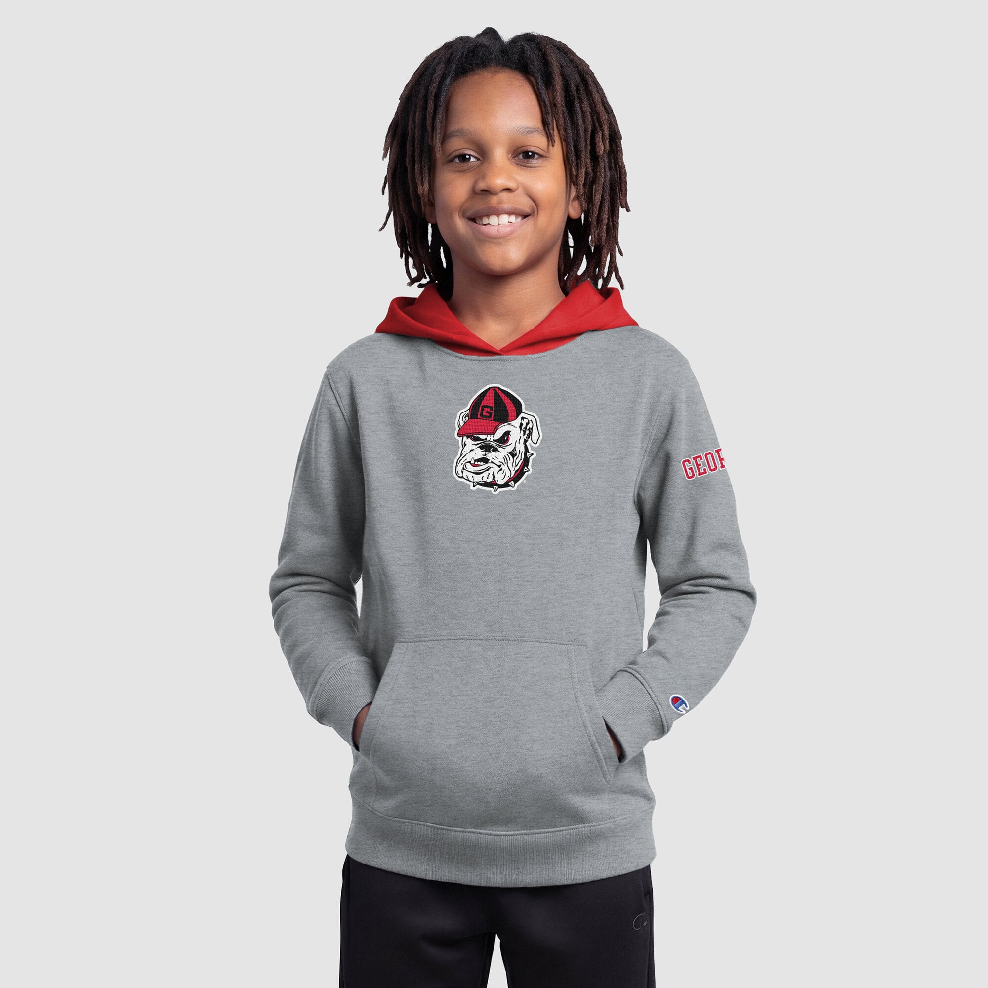 Sweat à capuche polaire rouge Georgia Bulldogs, champion de jeunesse
