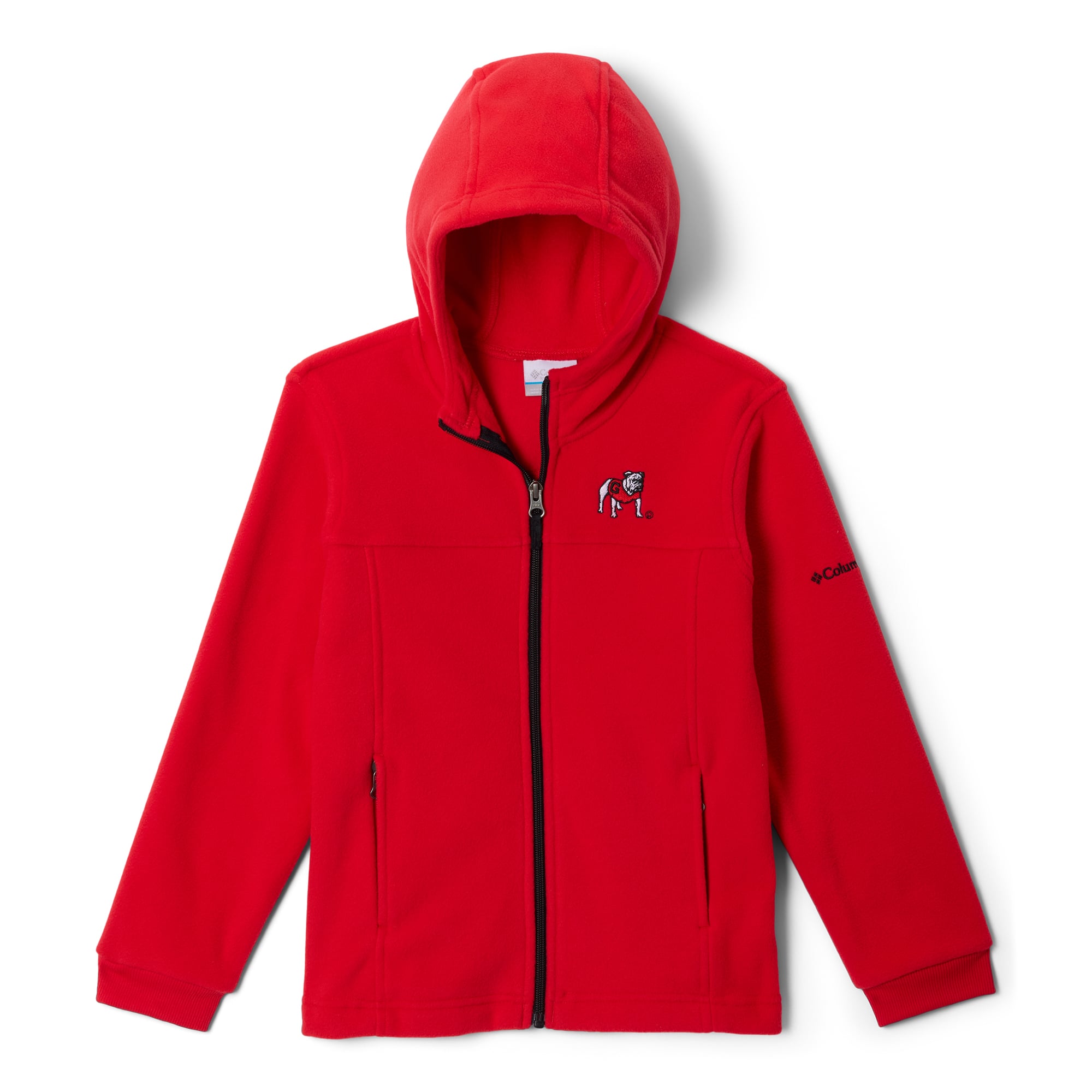Sweat à capuche zippé en polaire Columbia rouge Georgia Bulldogs pour jeunes