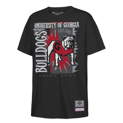 Georgia Bulldogs Mitchell & Ness Youth 90s Retro Poster T-Shirt - Black