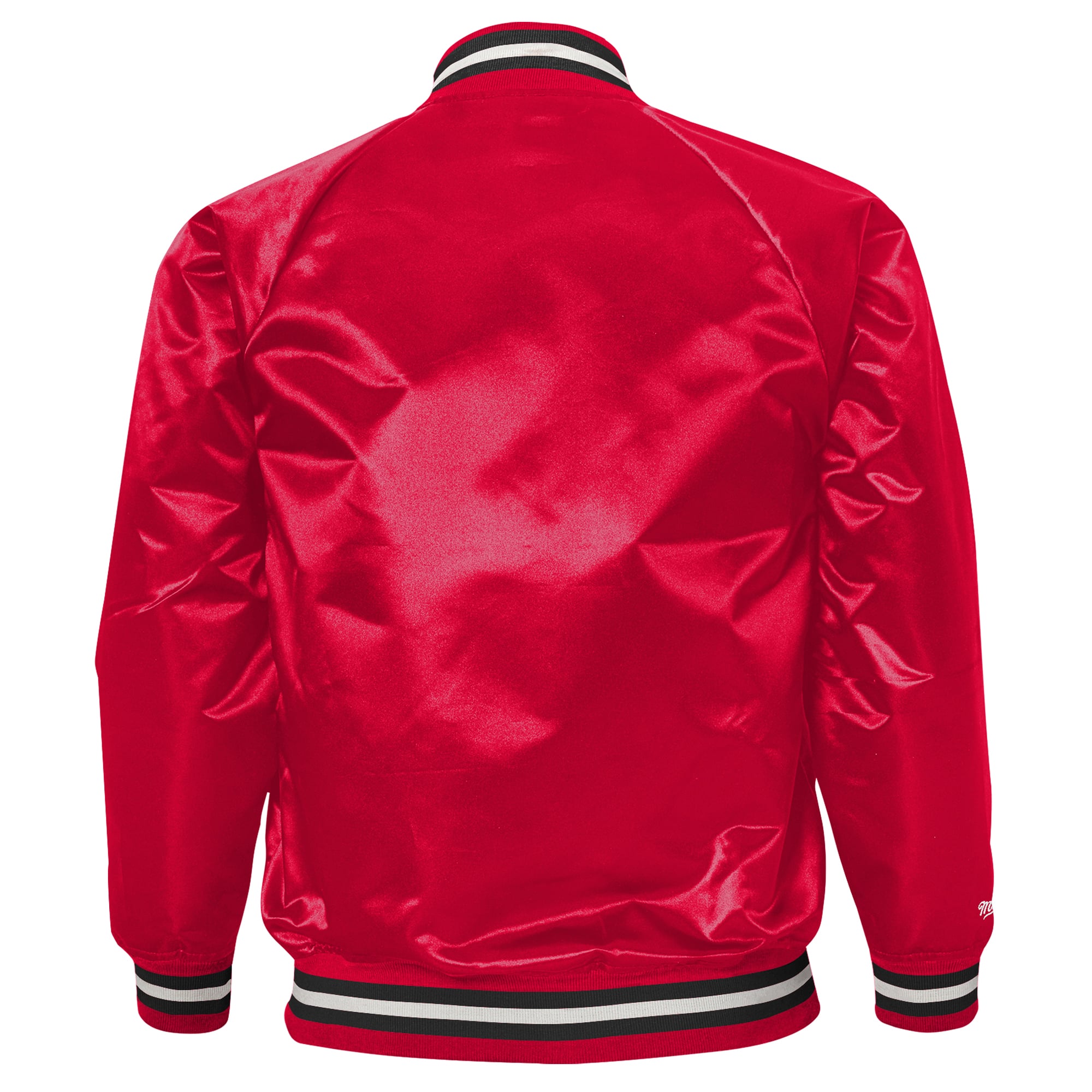 Youth Mitchell & Ness Red Georgia Bulldogs Satin Full-Snap Raglan Jacket
