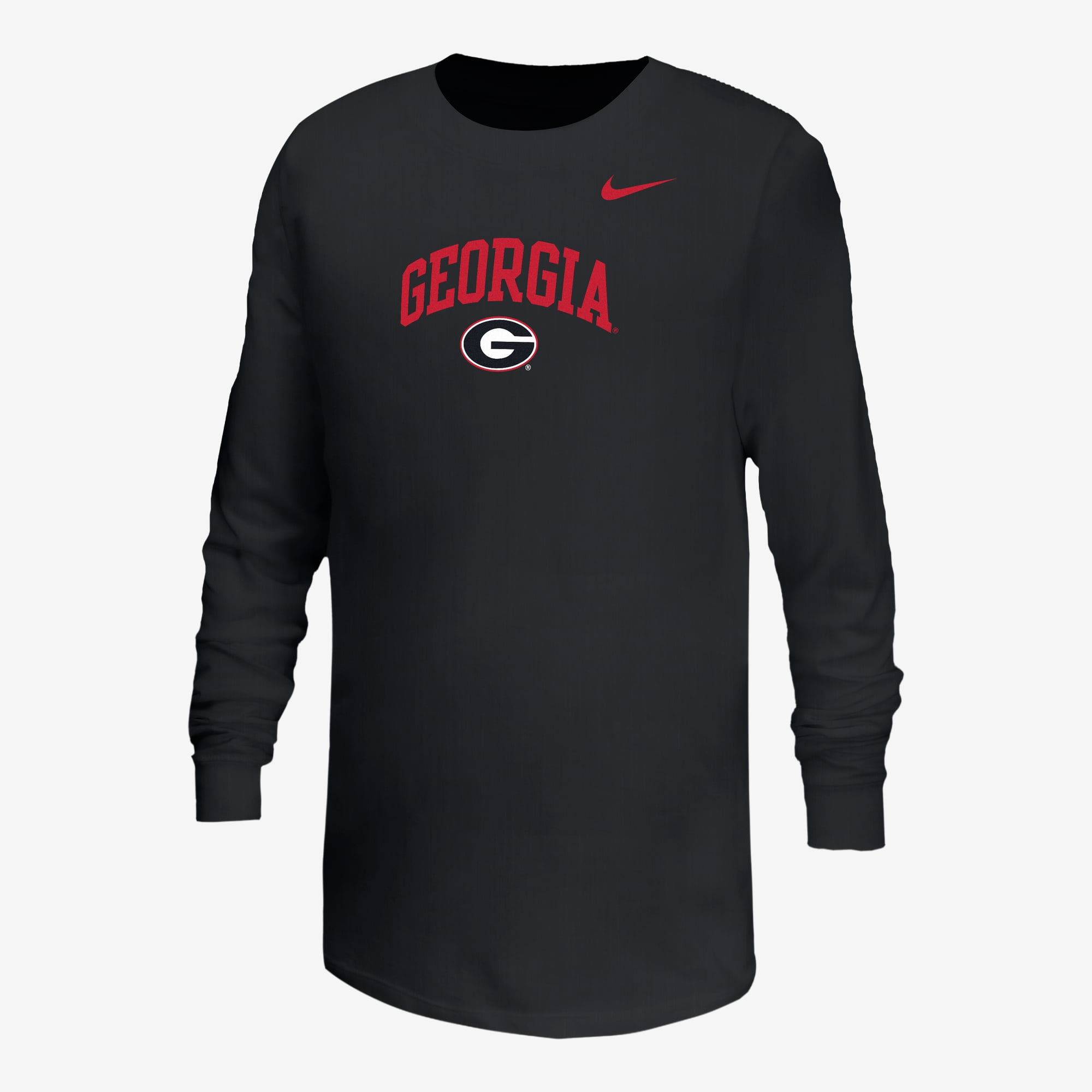 T-shirt à manches longues Nike noir Georgia Bulldogs pour jeunes