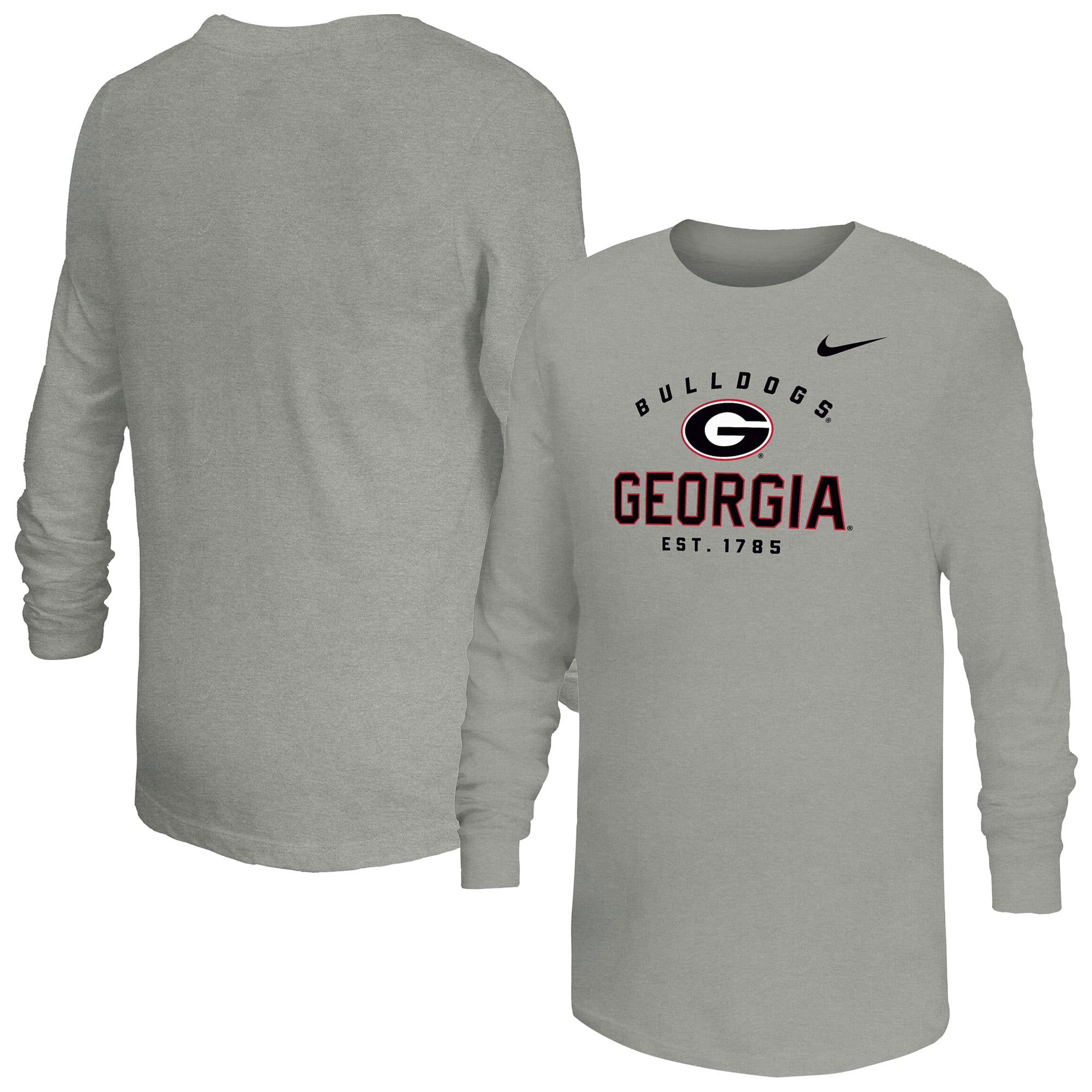 T-shirt à manches longues Nike Legend Dri-FIT gris Georgia Bulldogs pour jeunes