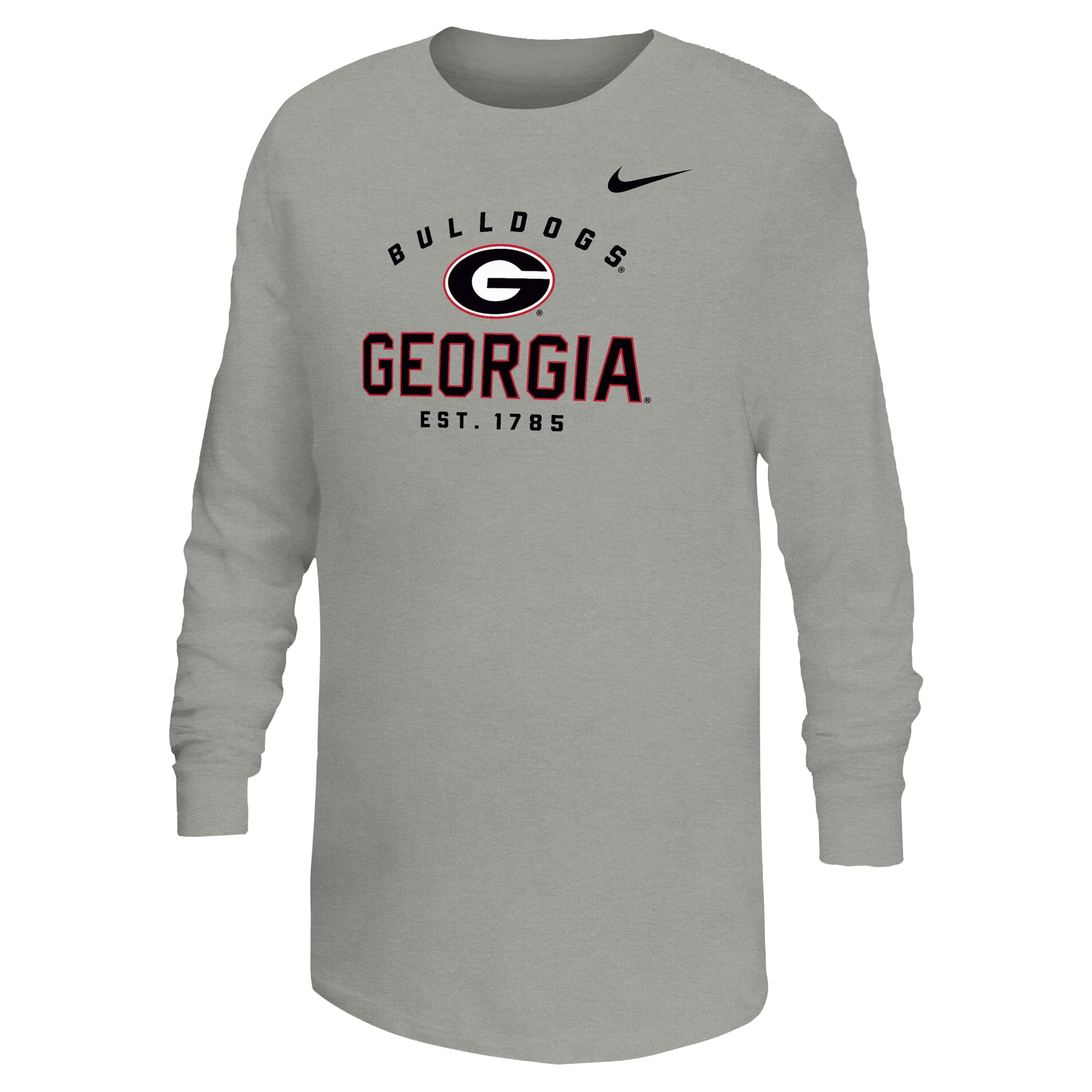 T-shirt à manches longues Nike Legend Dri-FIT gris Georgia Bulldogs pour jeunes